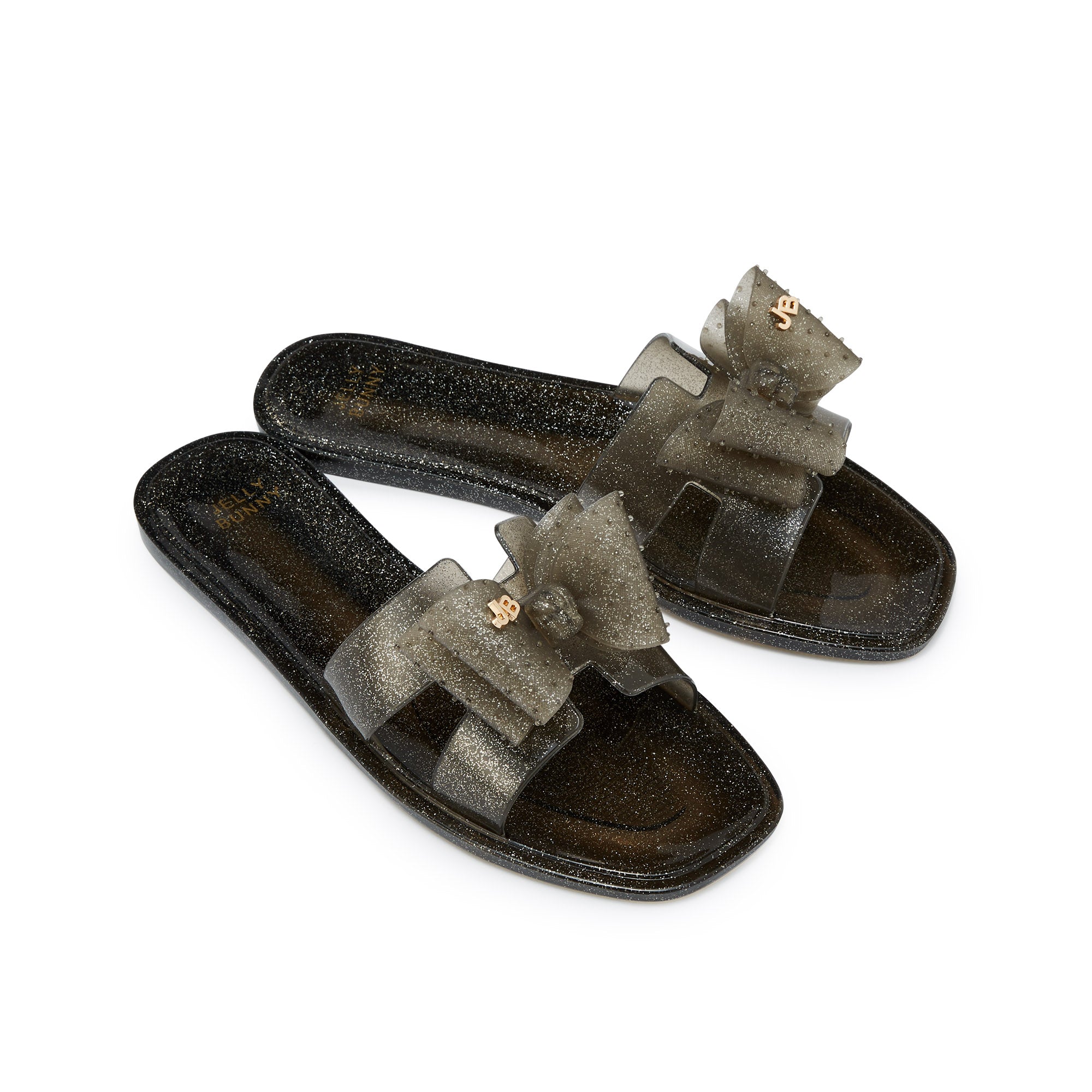 Ahu Rin Sandals Glitter Black