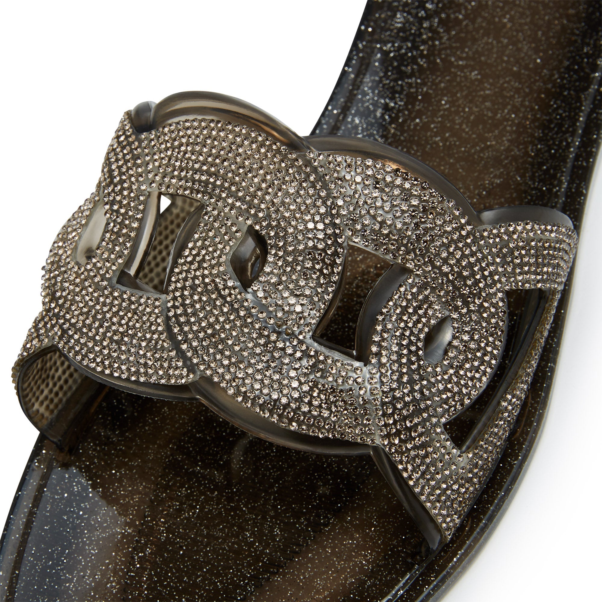 Zoi Sandals Glitter Black