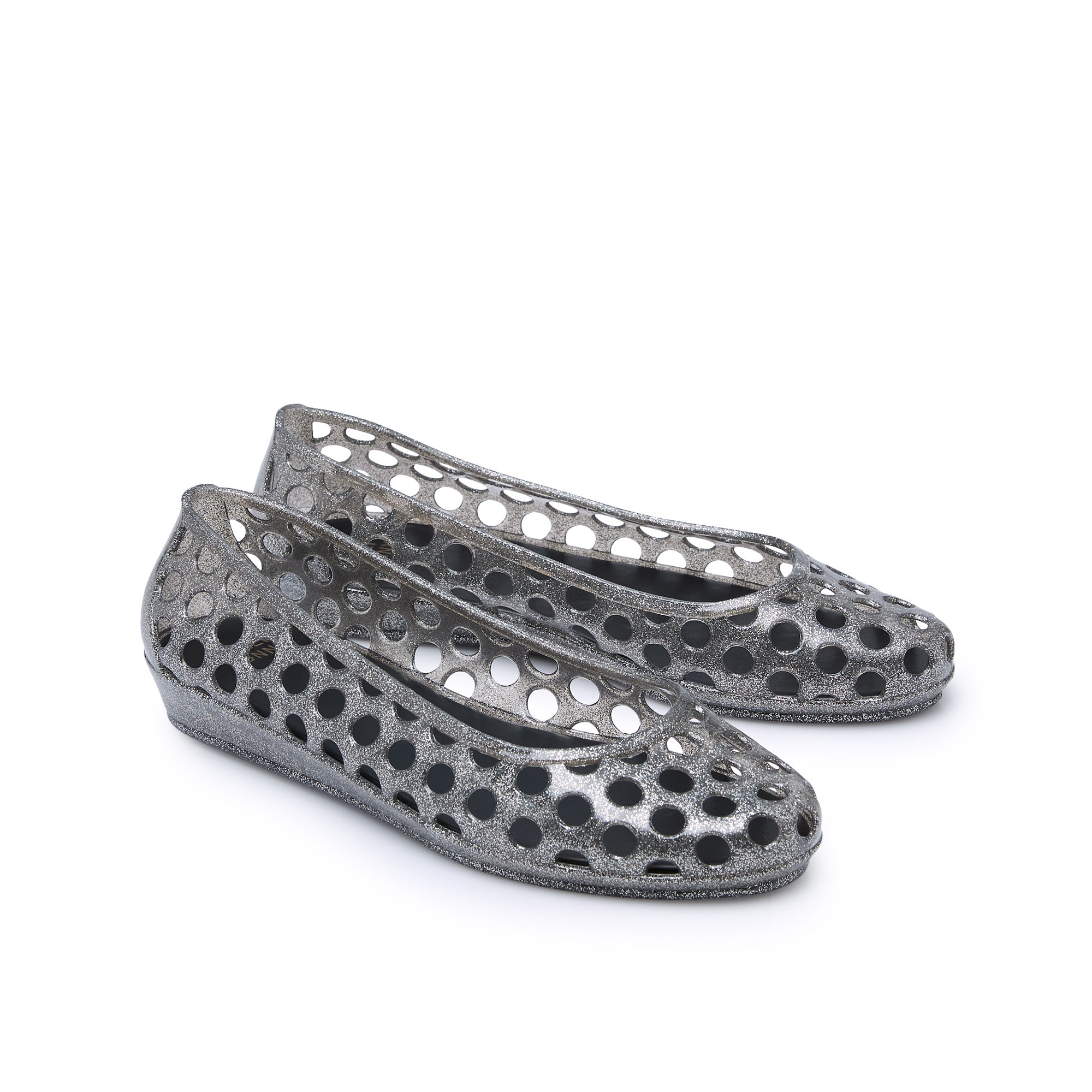 Yeda Ballerina Shoes Glitter Black