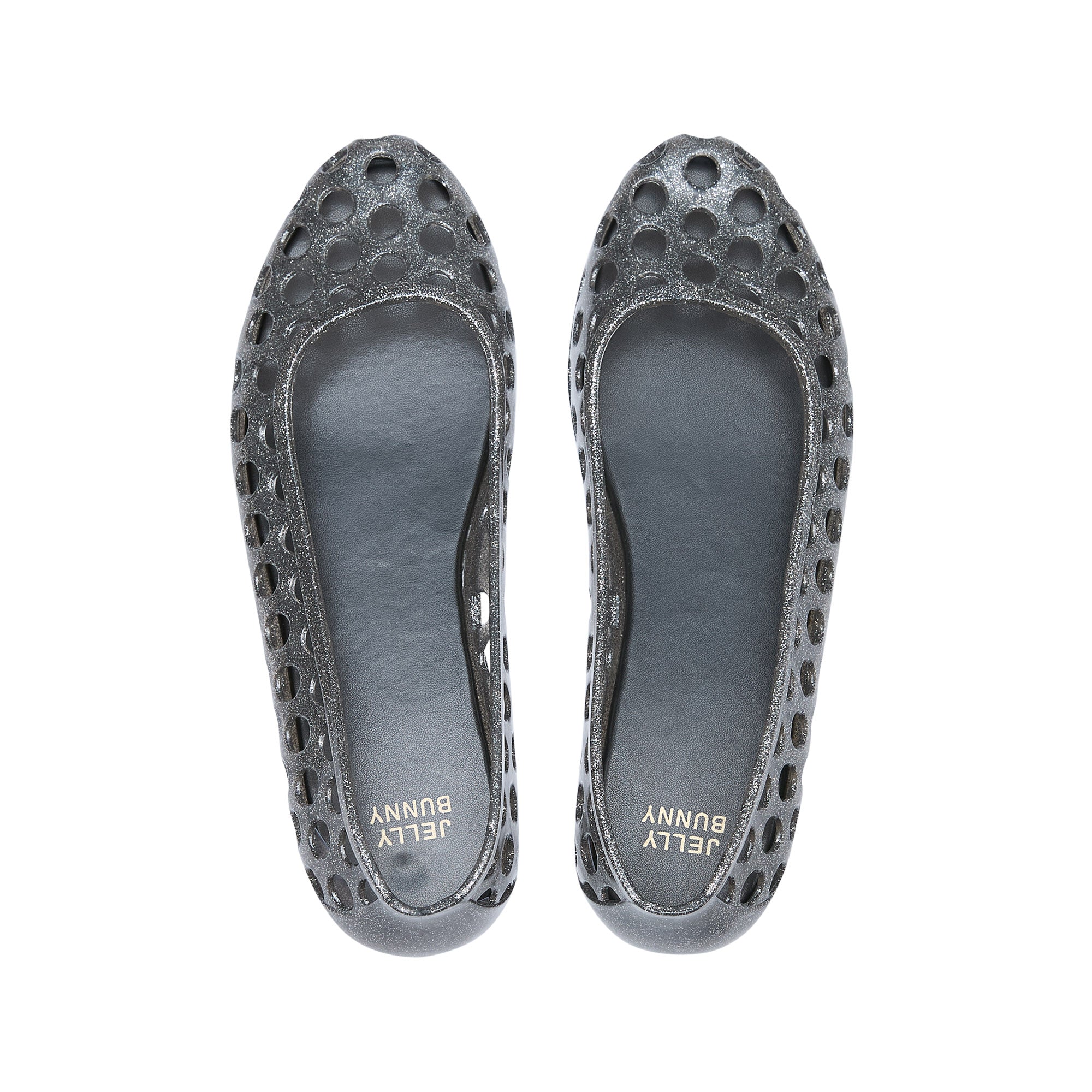 Yeda Ballerina Shoes Glitter Black