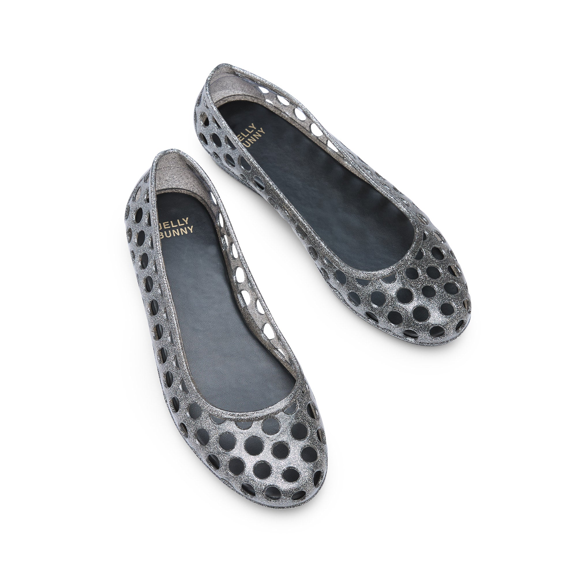 Yeda Ballerina Shoes Glitter Black