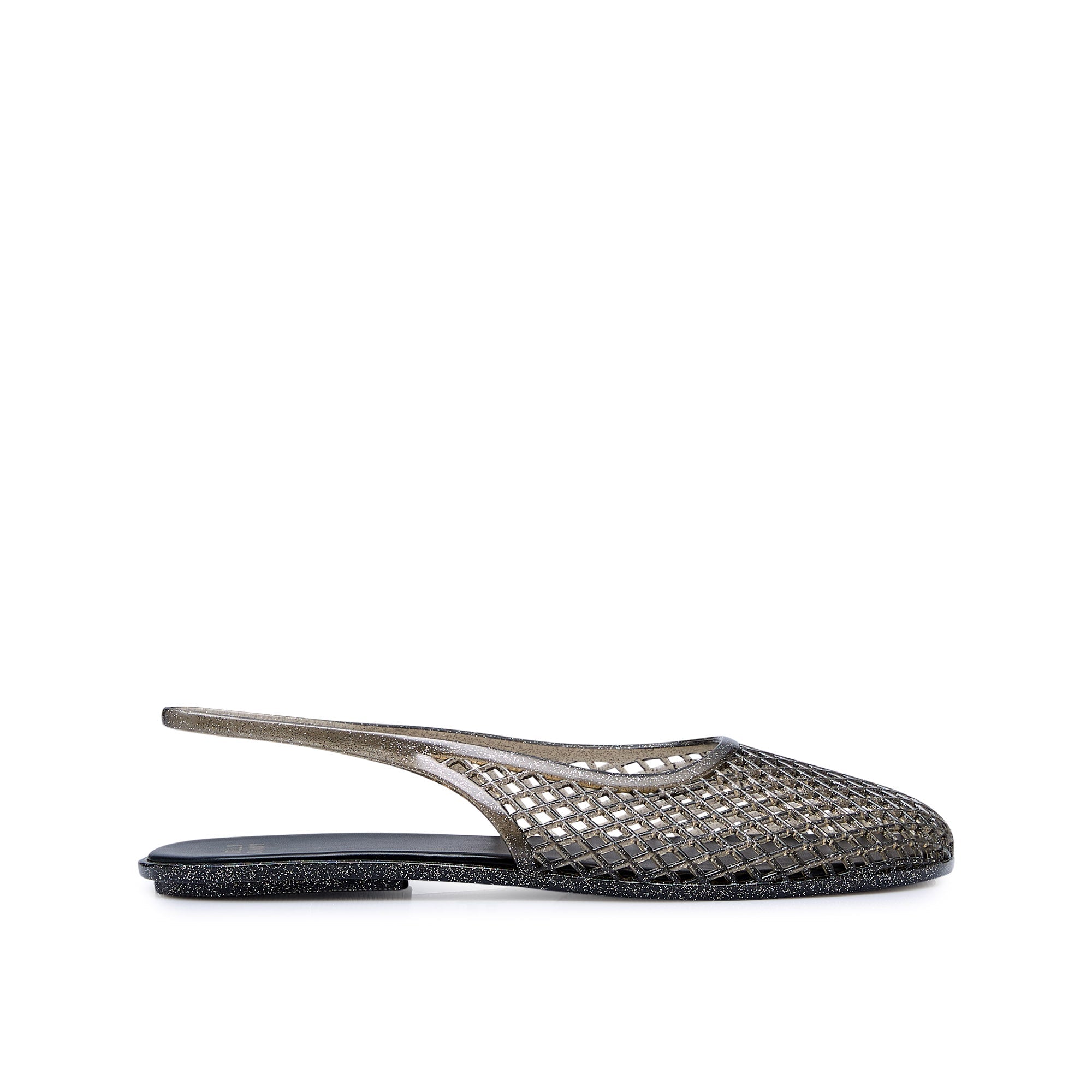 Rabia Slingback Sandals Glitter Black