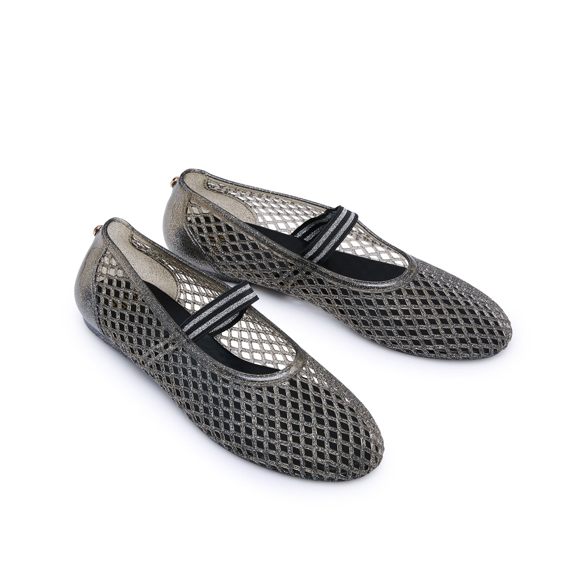 Pascal Inci Ballerinas Glitter Black