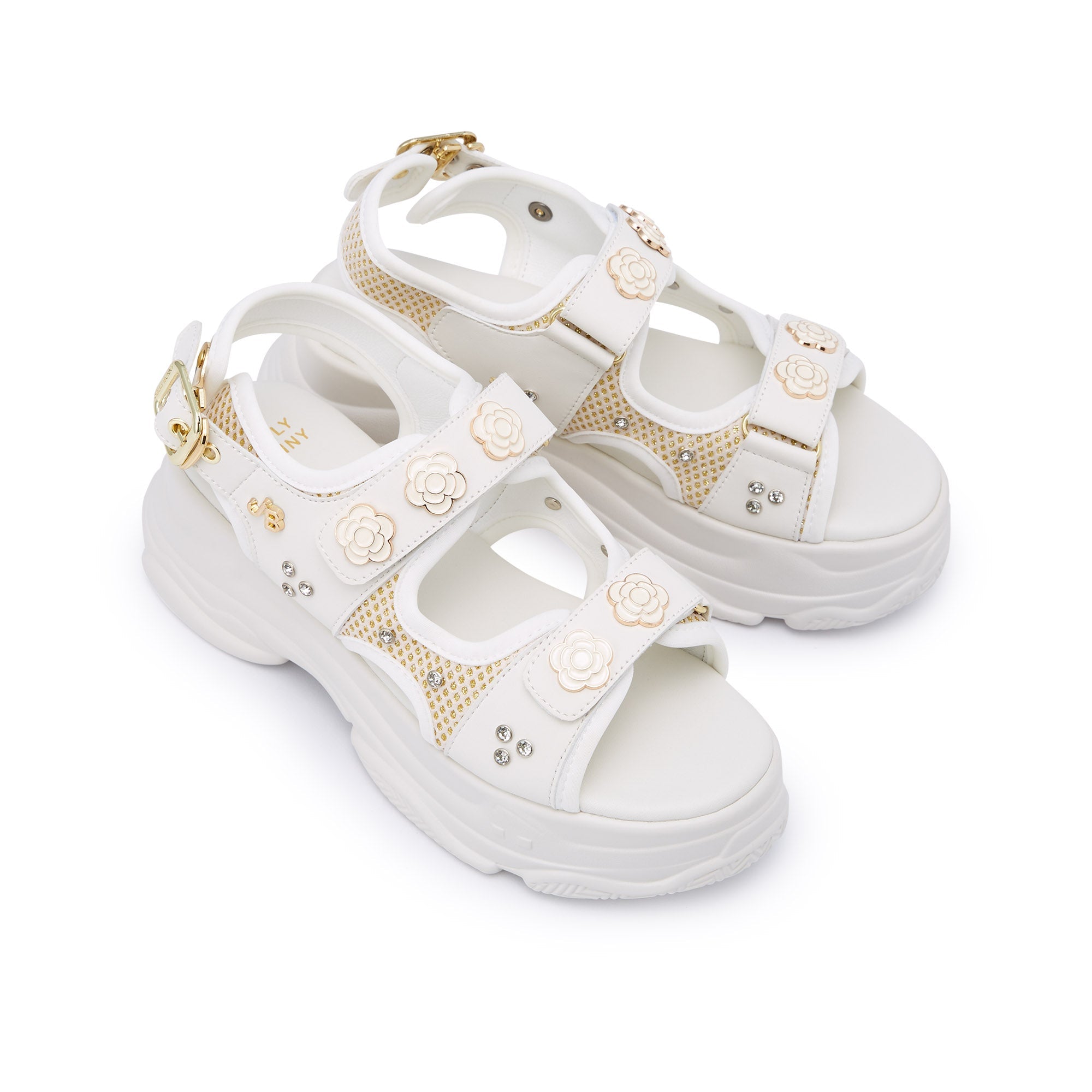 Picotee Jocasta Platform Sandals White