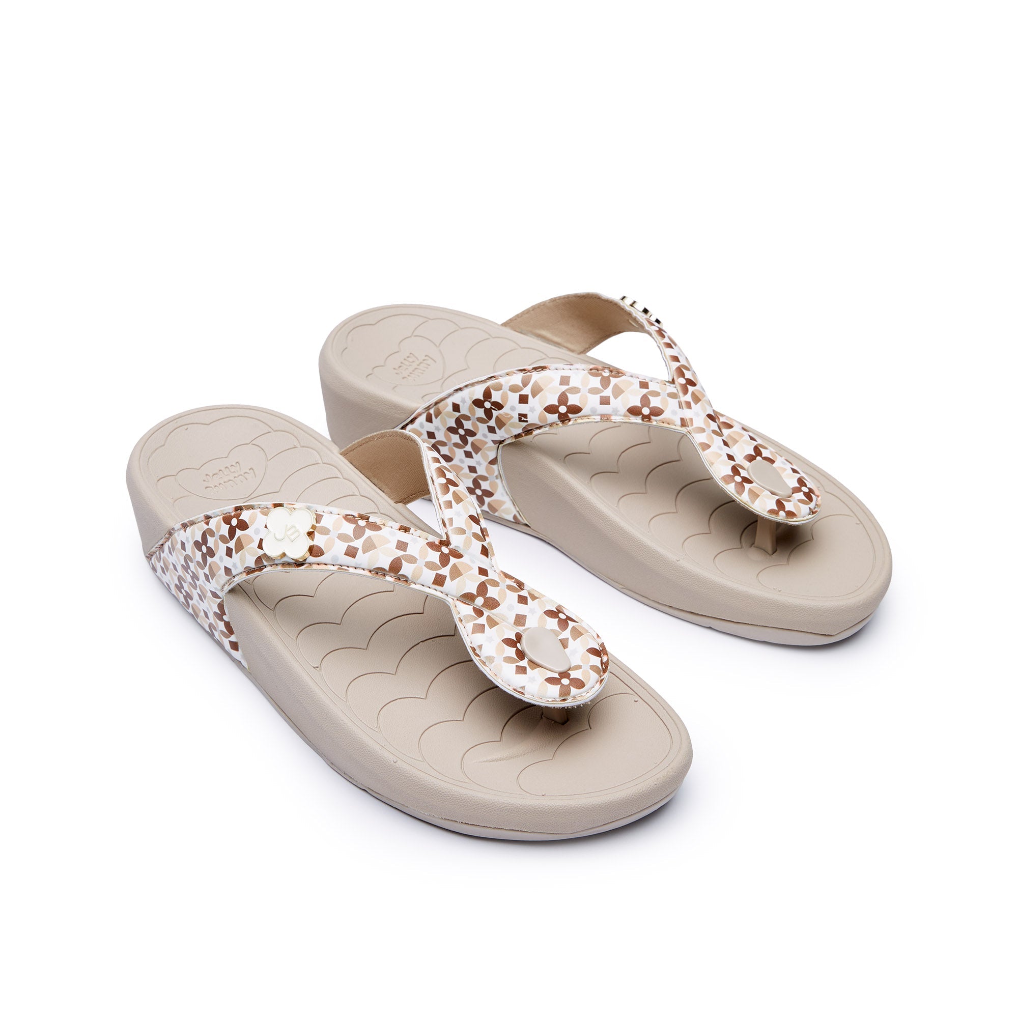 Bunny Twist Coral Flip Flops