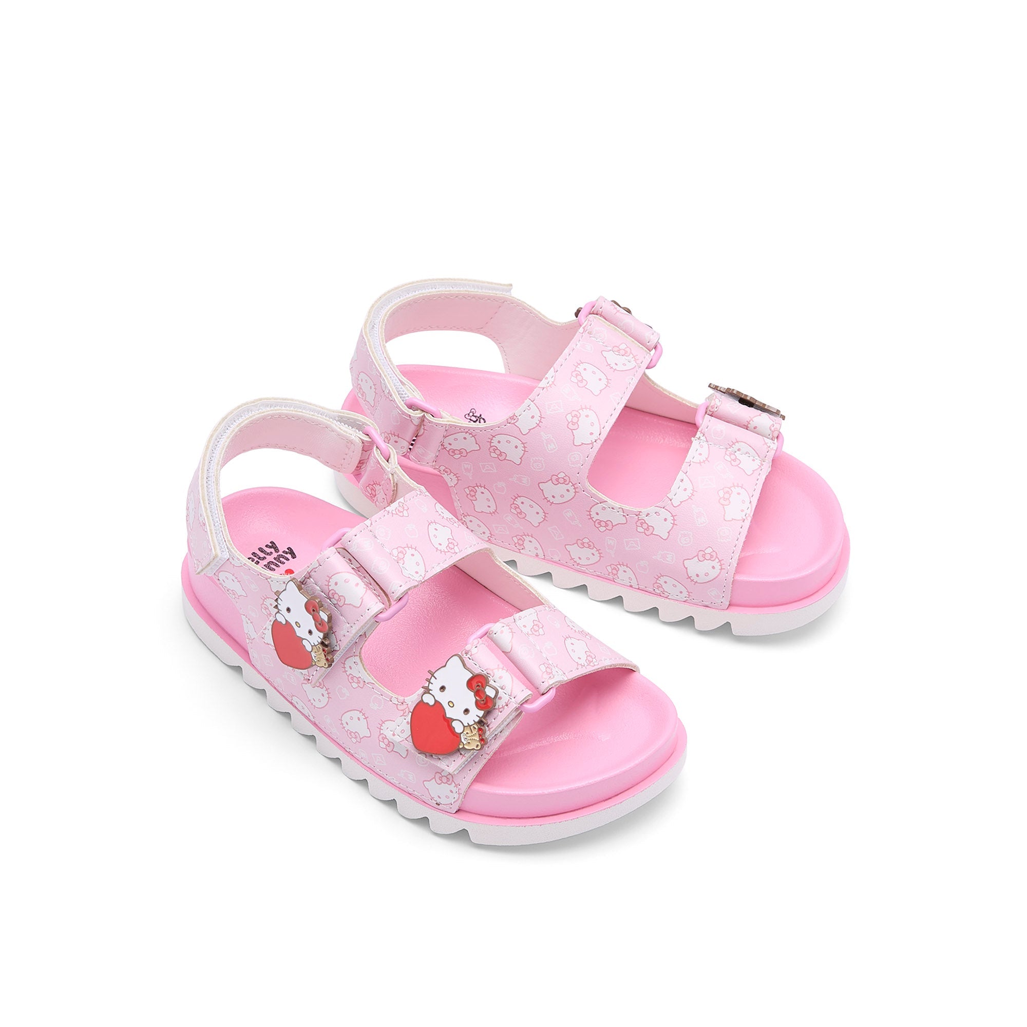 Yukiko KT Mini Sporty Platform Sandals For Mini Girl Pink
