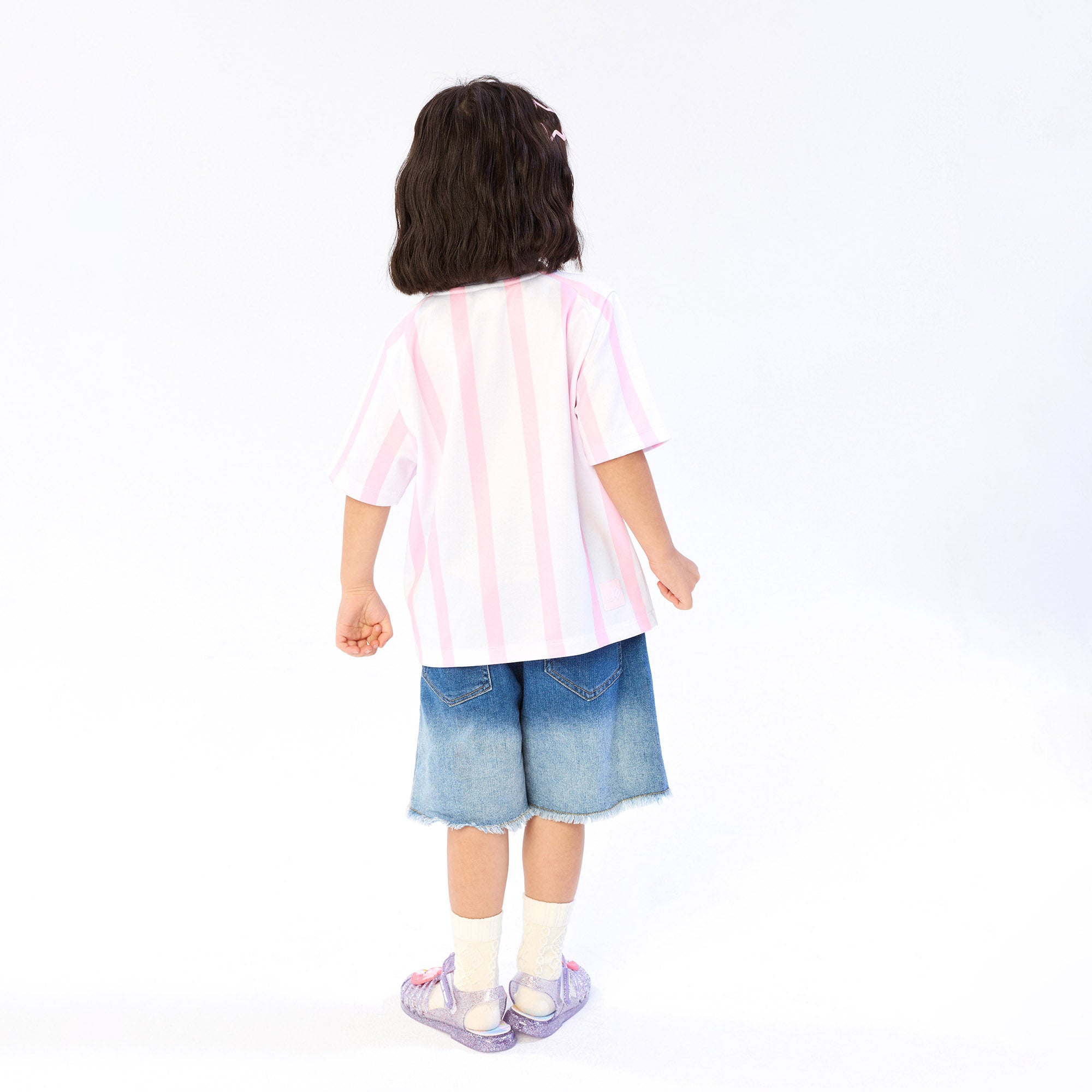 Stripe Playful Jerme T-Shirt For Mini Girls