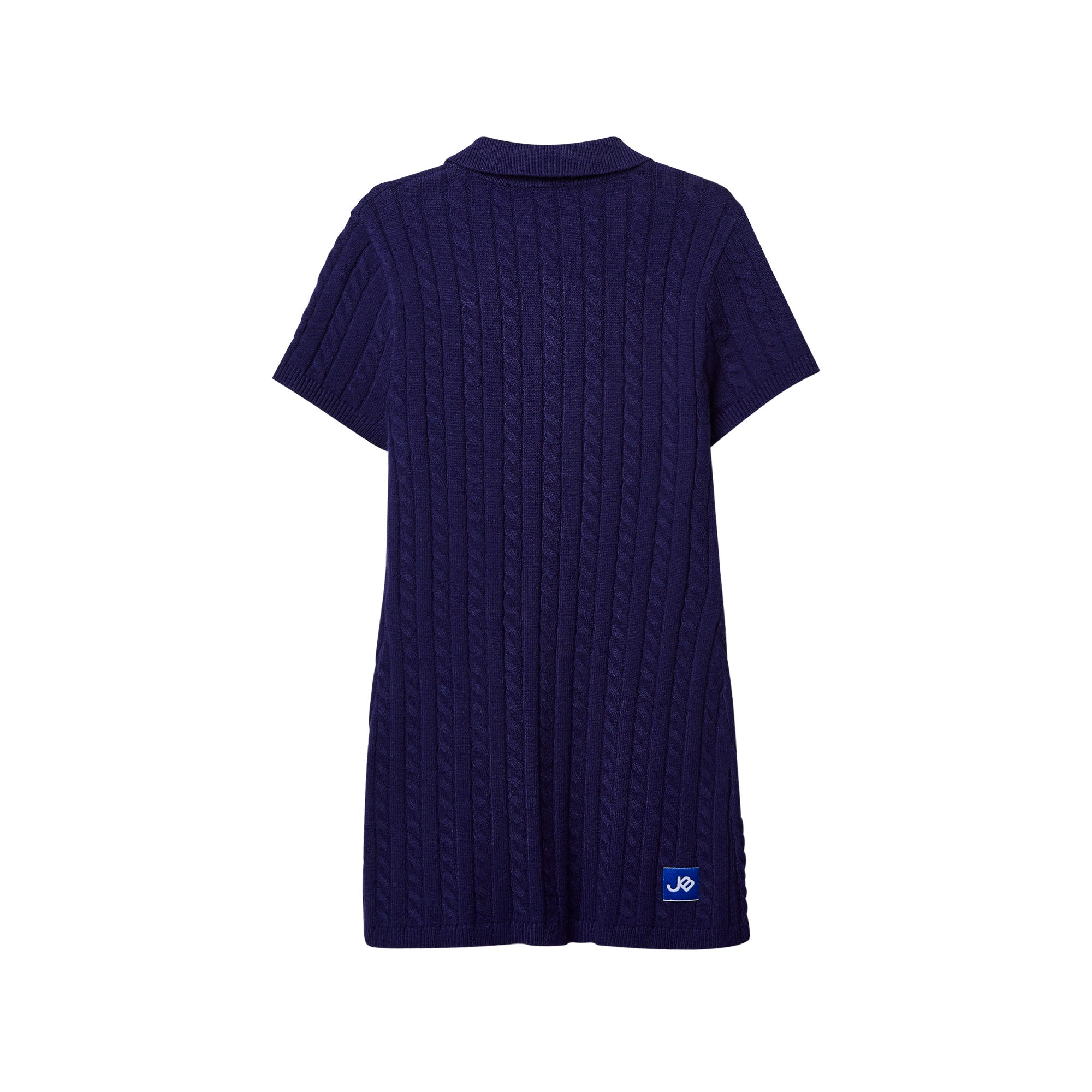 Jerme Cable Knitted Polo Dress For Mini Girl