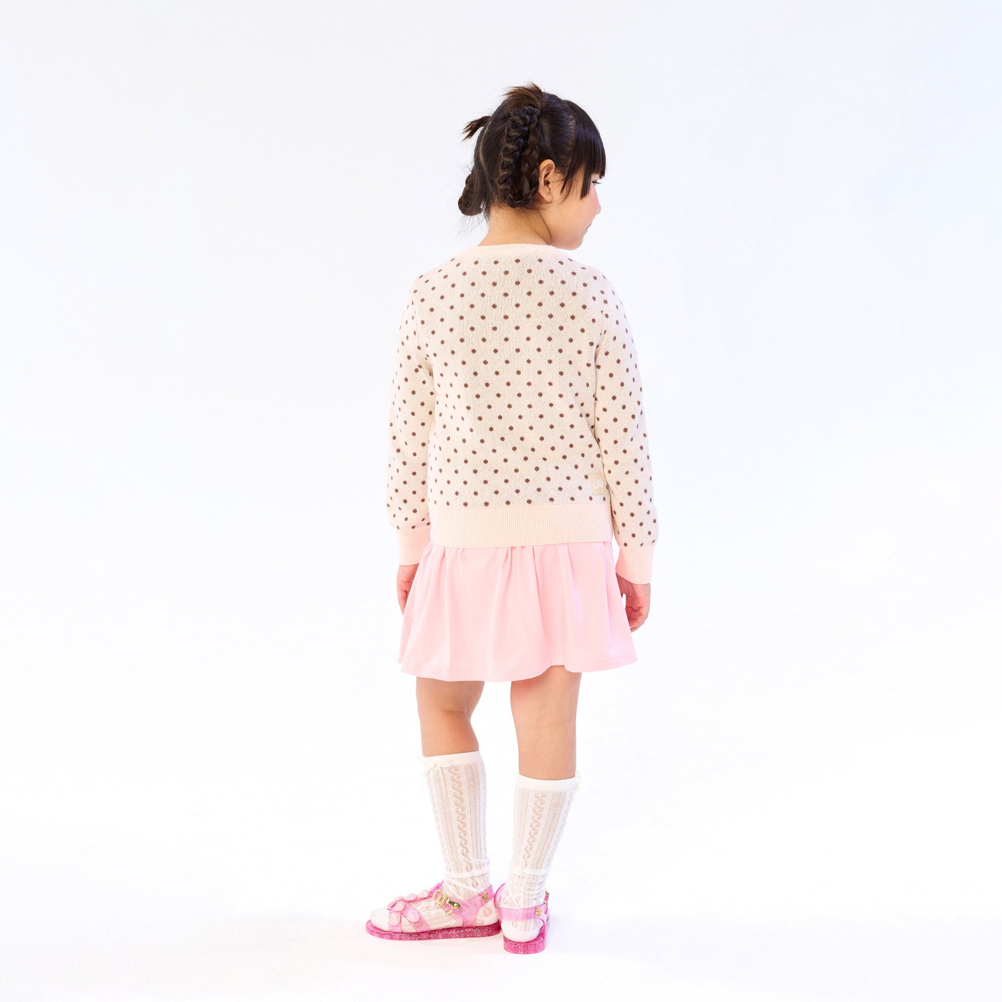 Polkadot Cardigan For Mini Girls