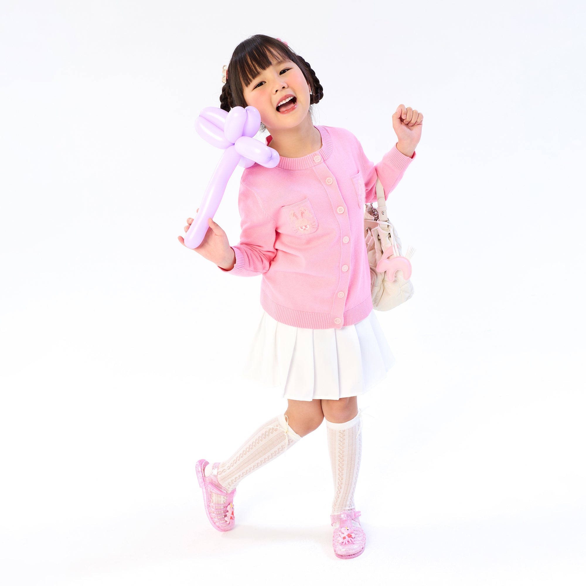 Jerme Chest Pocket Cardigan For Mini Girls