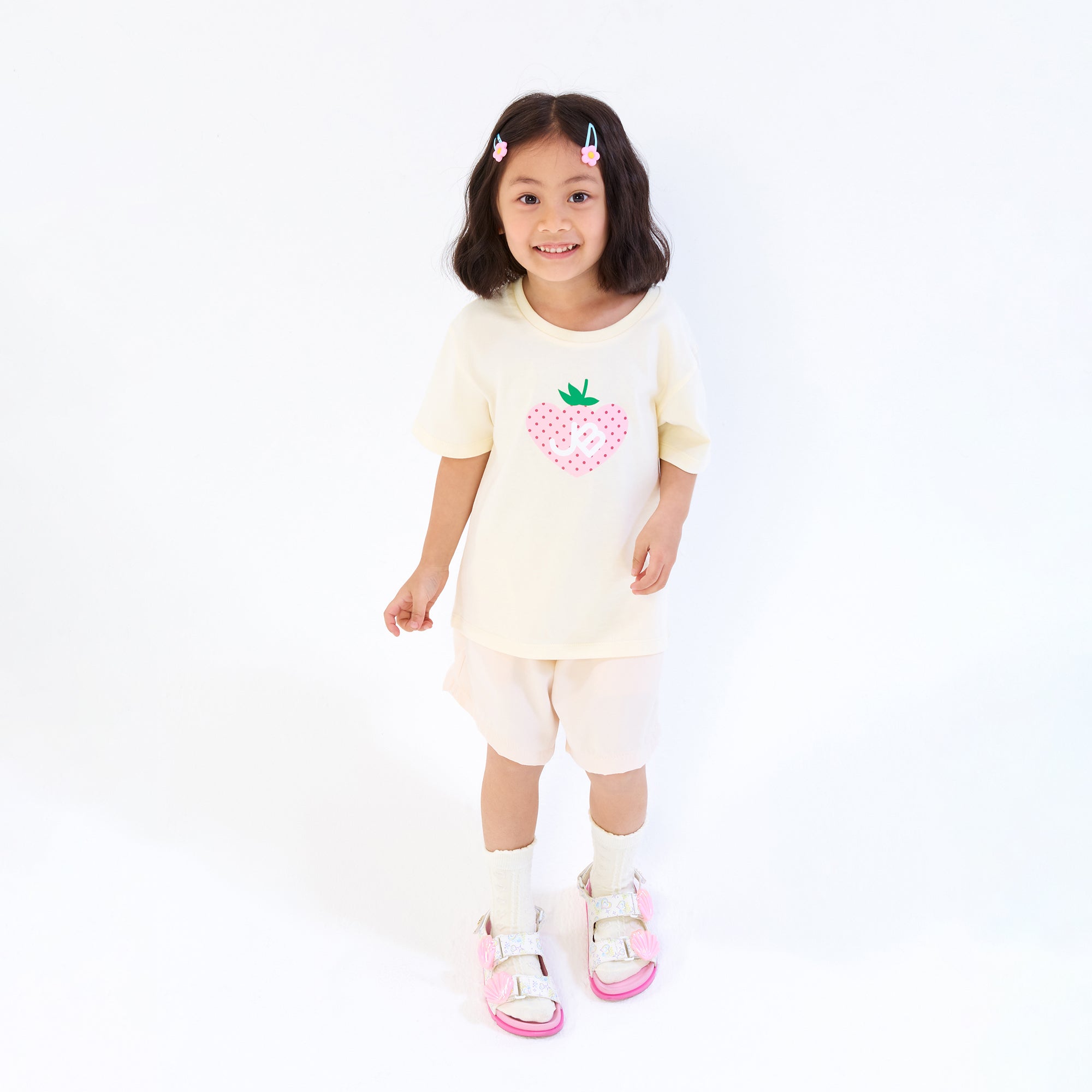 Strawberry JB Crop T-Shirt For Mini Girls