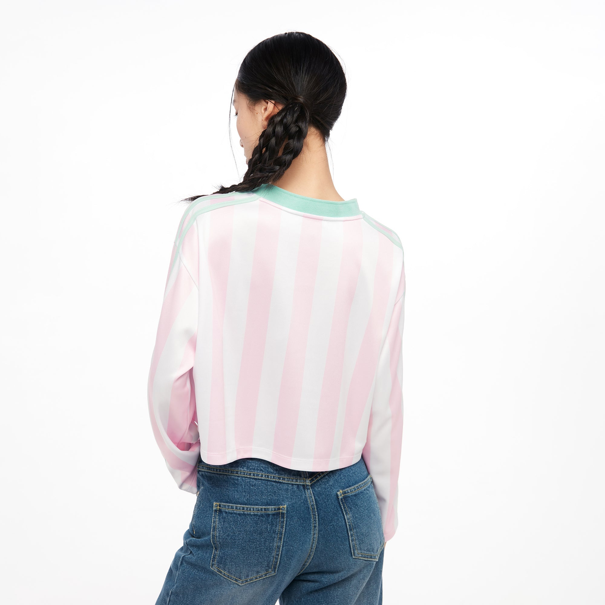 Forever Tom and Jerry Crop Long Sleeve Top Multi