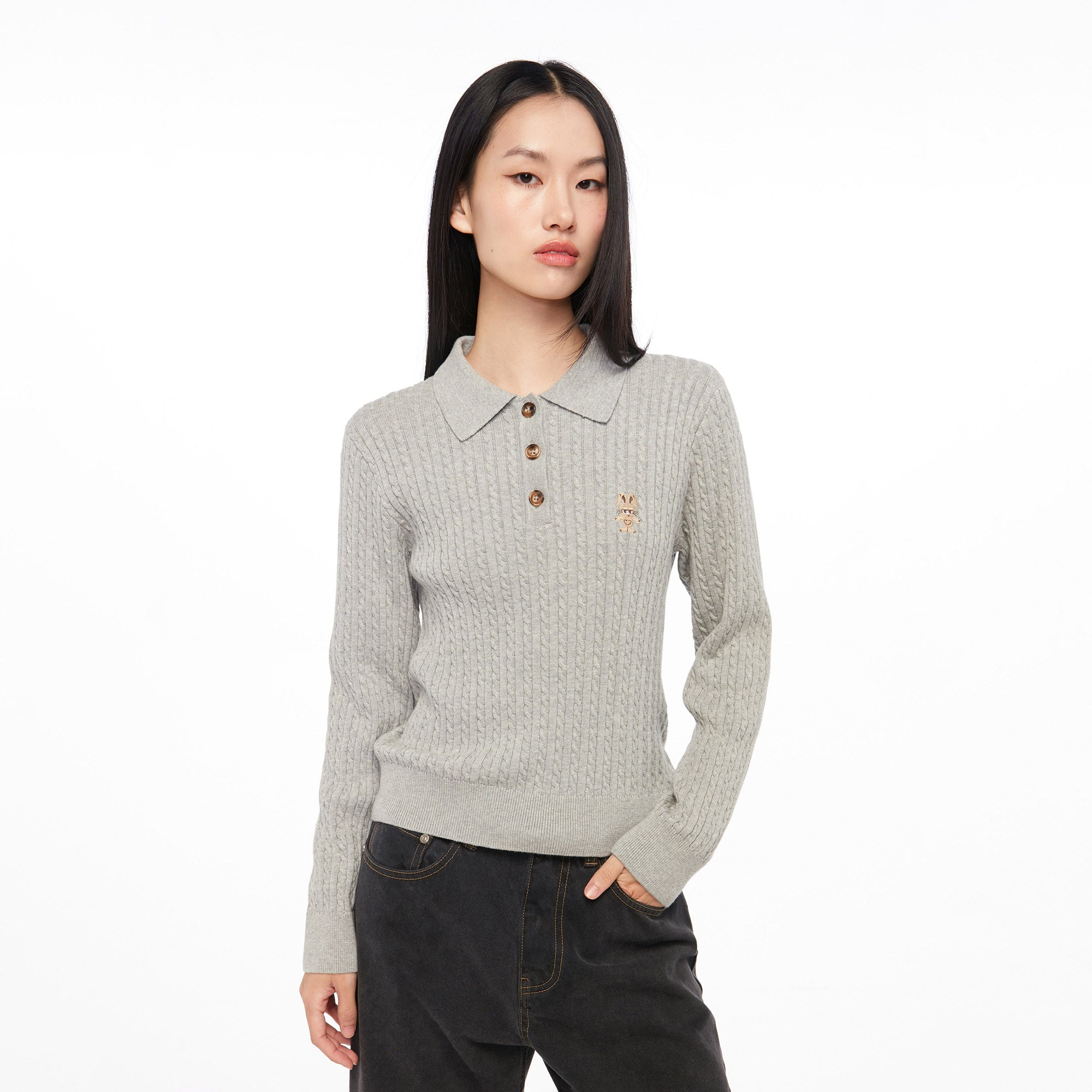 Knitted Long Sleeve Top