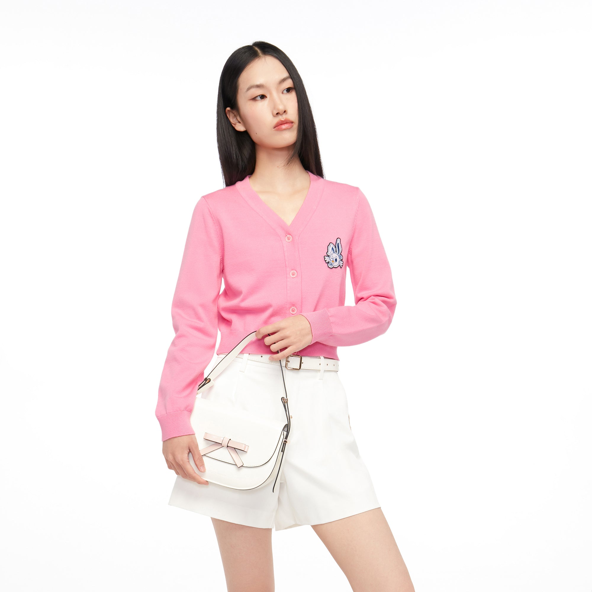 Jerme Crop Knitted Cardigan