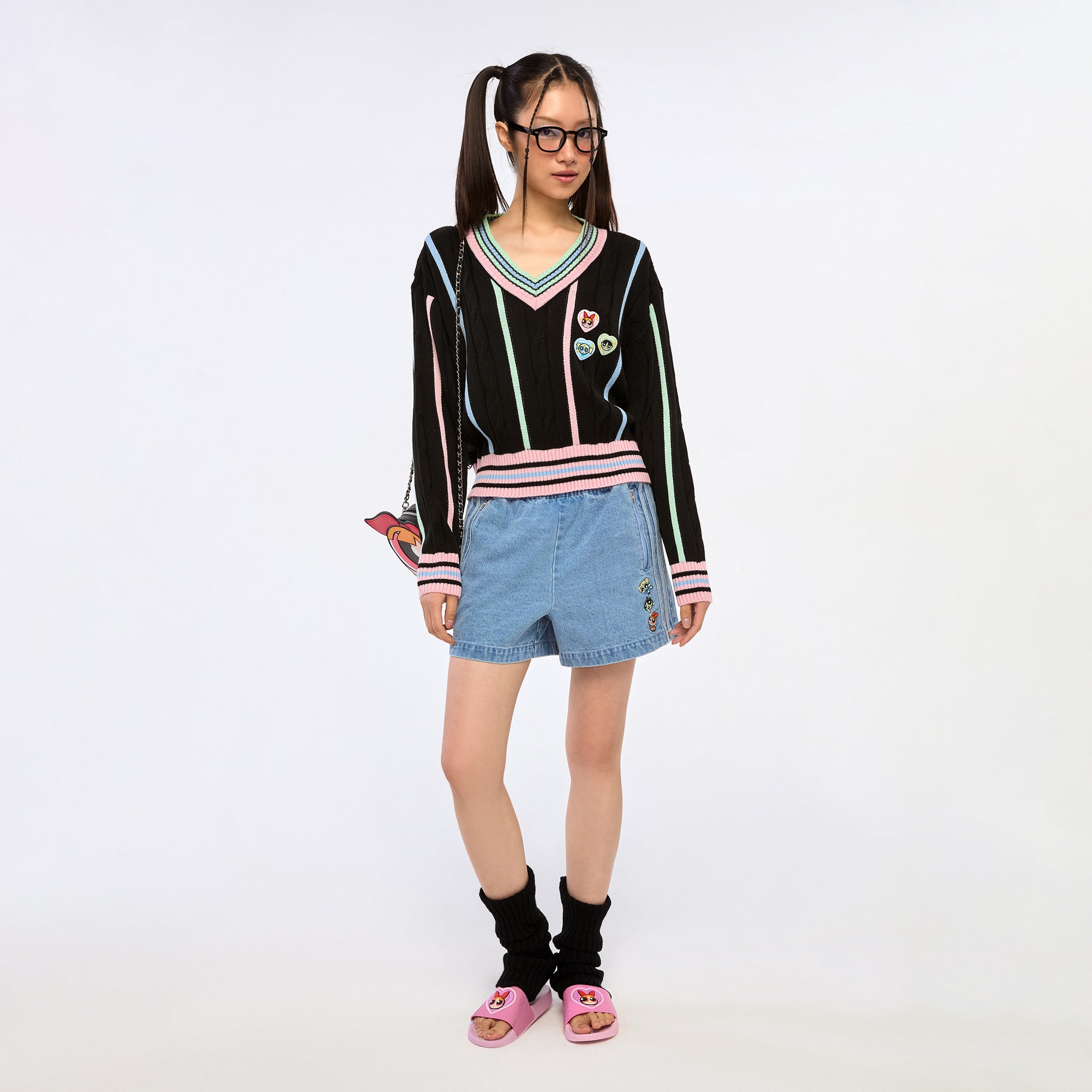 Powerpuff Girl Knitted Pullover