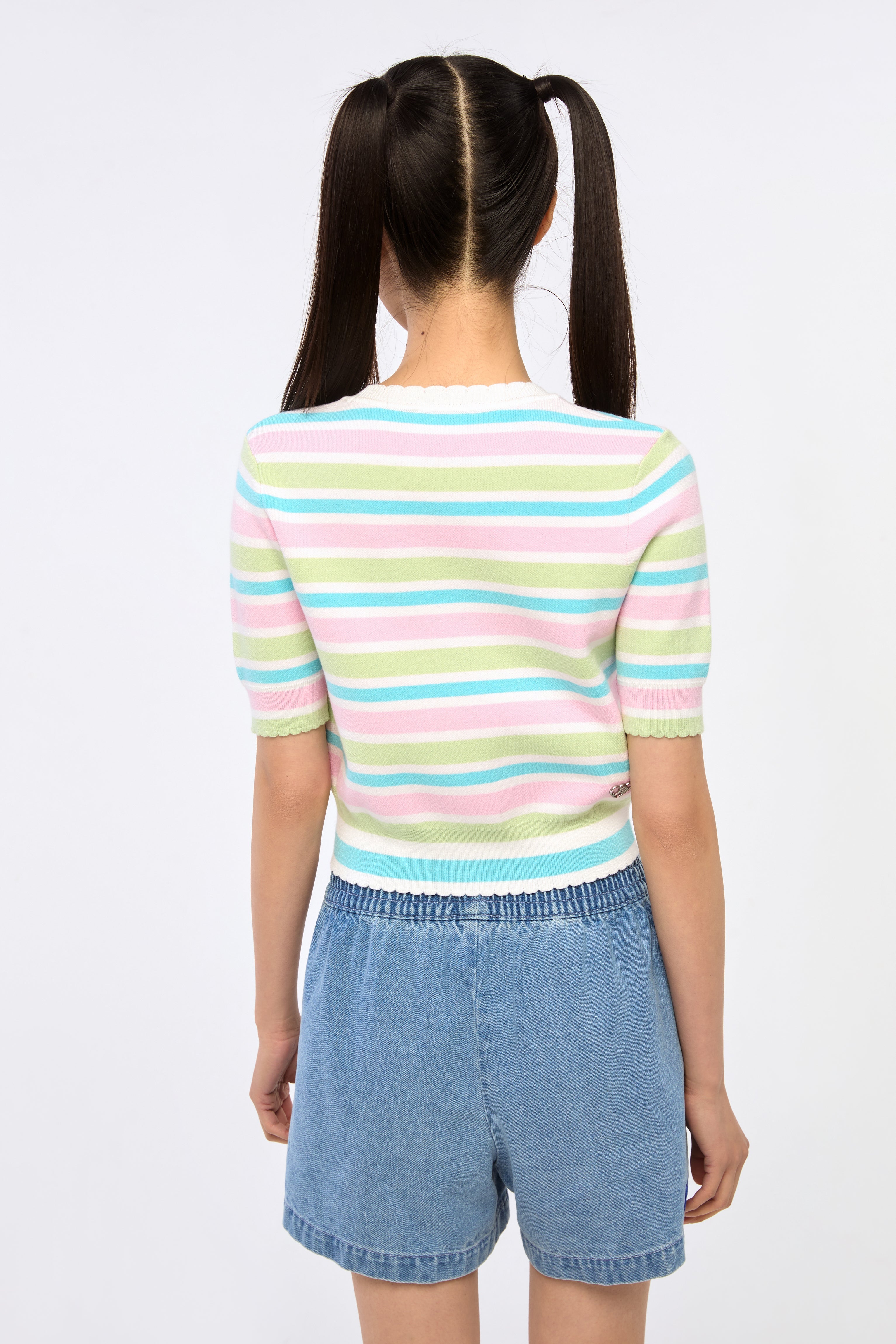 Powerpuff Girl Button Up Knitted Top
