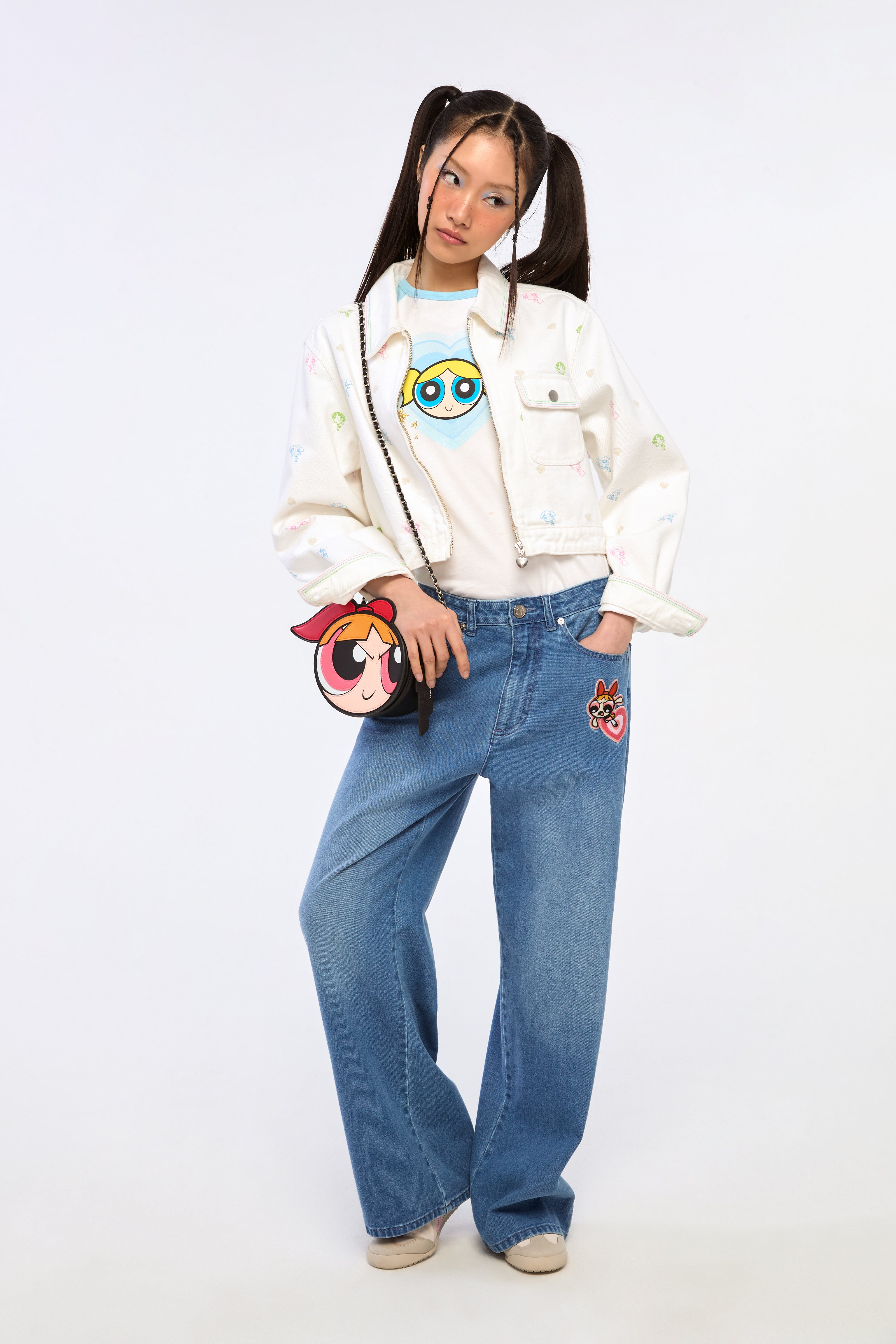 Powerpuff Girls Fade Denim Pants
