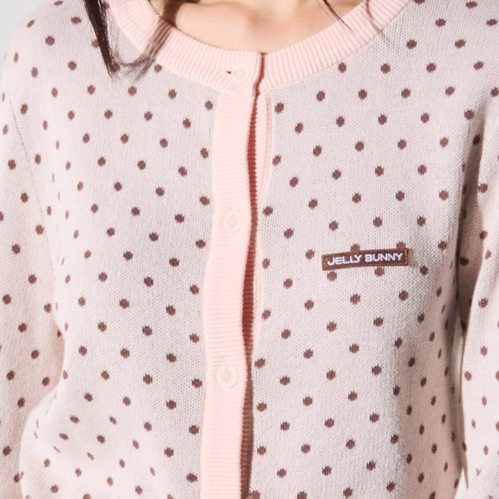 Polkadot Long Sleeve Cardigan