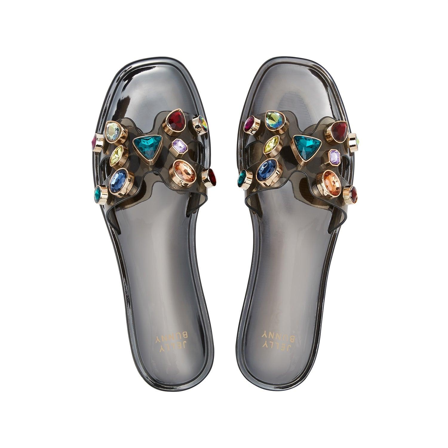 Donna Flat Sandals Black