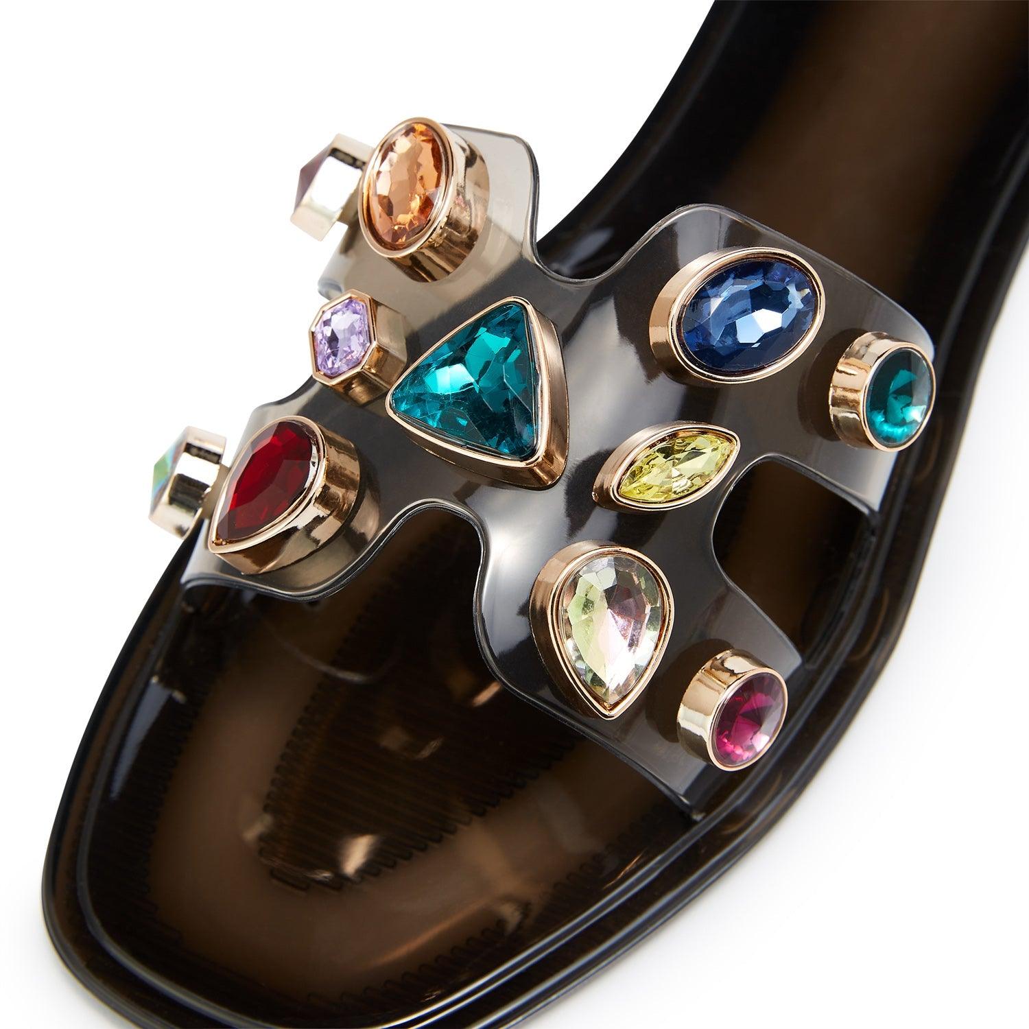 Donna Flat Sandals Black