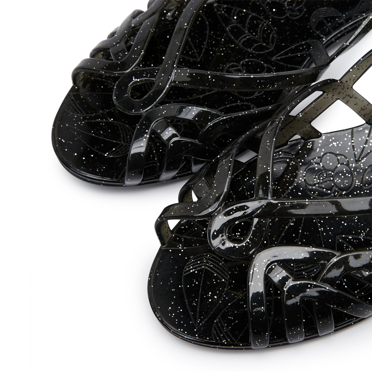 Amelie All the Way Flat Slingbacks Black