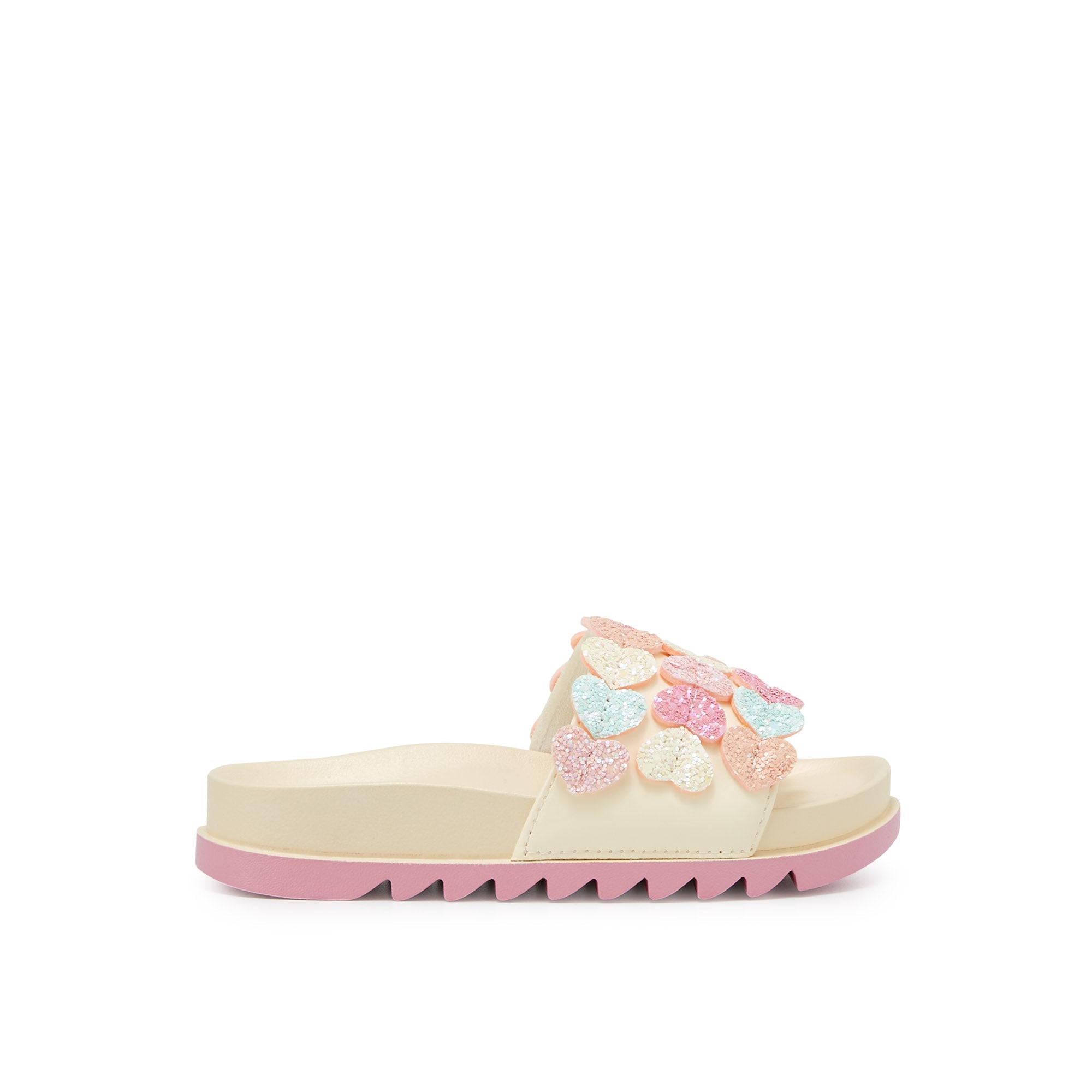 Mini Vesta Flat Sandals Cream