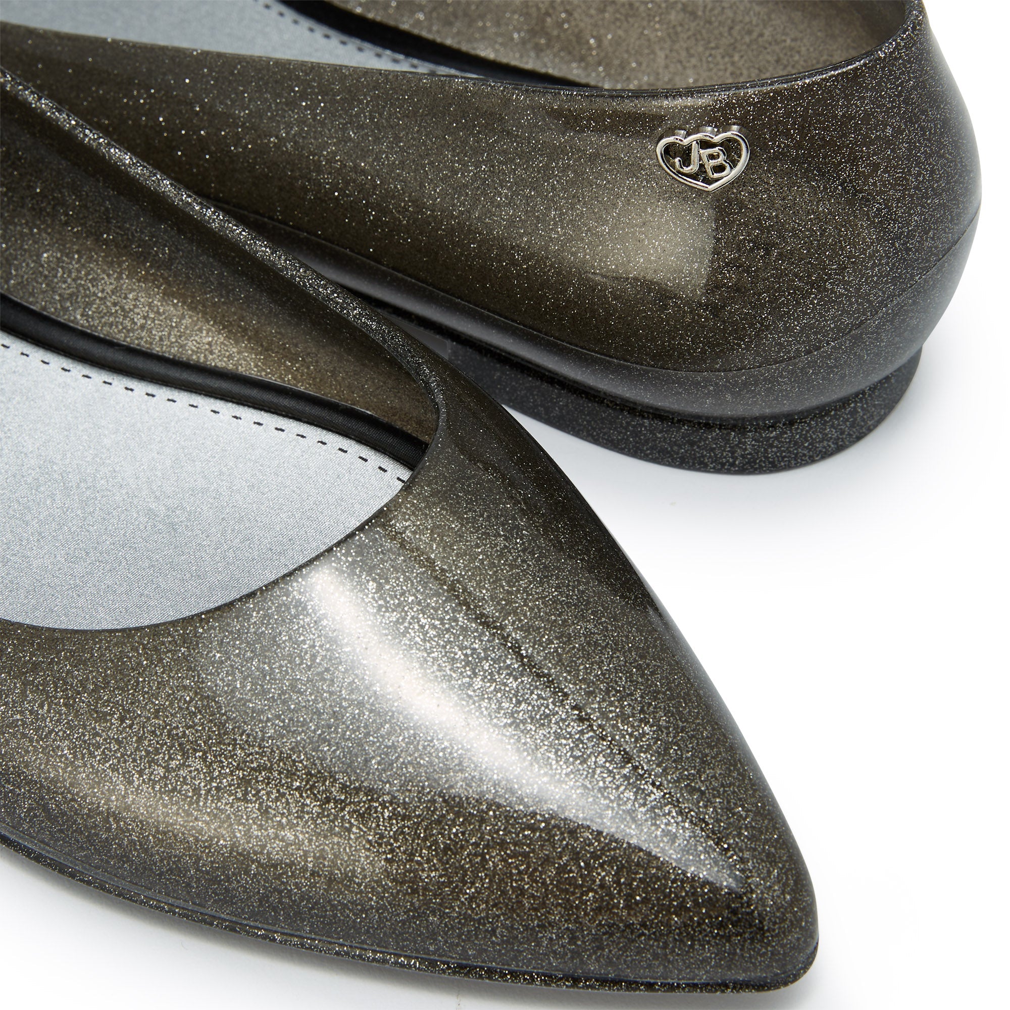 Prim 1 Flat Ballerinas Glitter Black