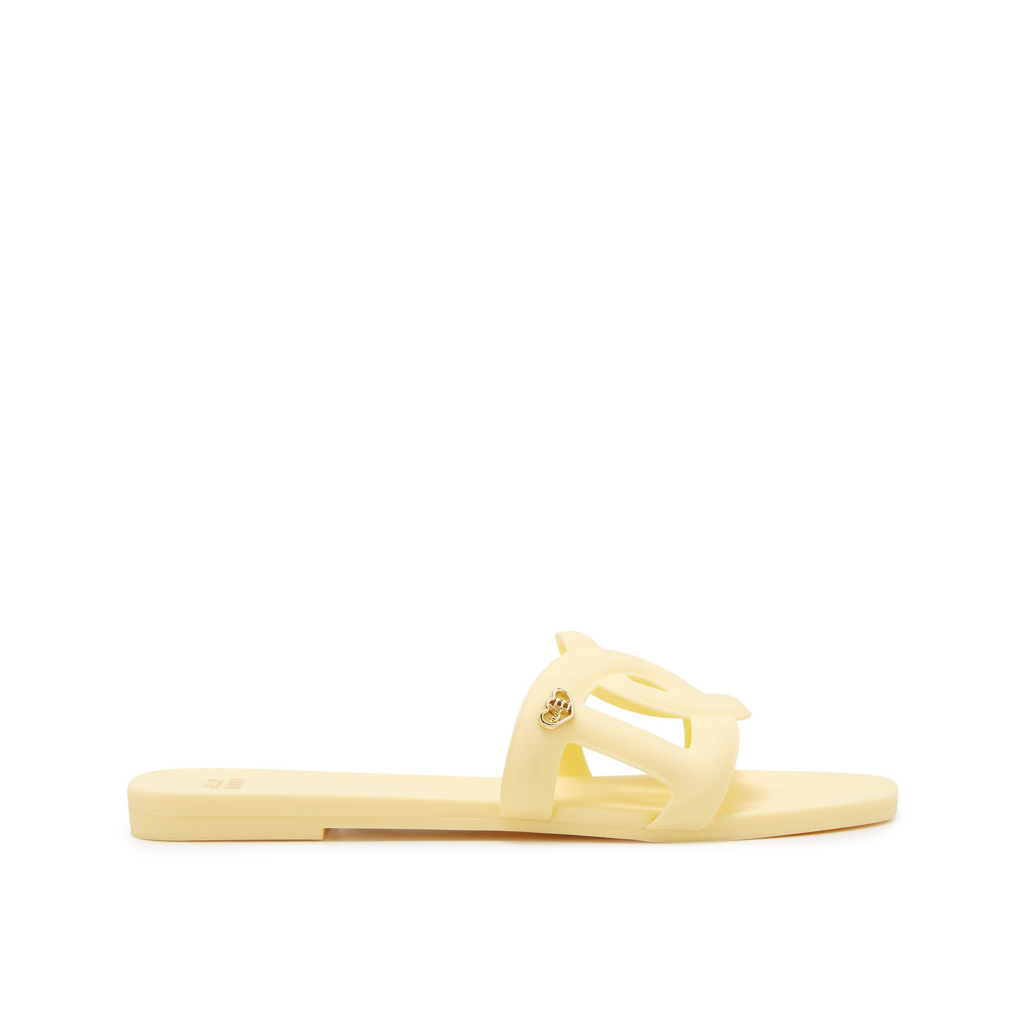 Grease Glis Flat Sandals Yellow