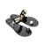 Ring Bee Flats Sandals Shoes Black
