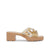 Emma Crystal Flats Sandals Shoes Brown