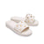 Devak Flats Sandals Shoes White