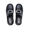 Belinda Crystal Square Flats Sandals