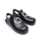 Belinda Crystal Square Flats Sandals