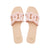 Grase Velour Flats Sandals Shoes Light Pink