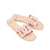 Grase Velour Flats Sandals Shoes Light Pink
