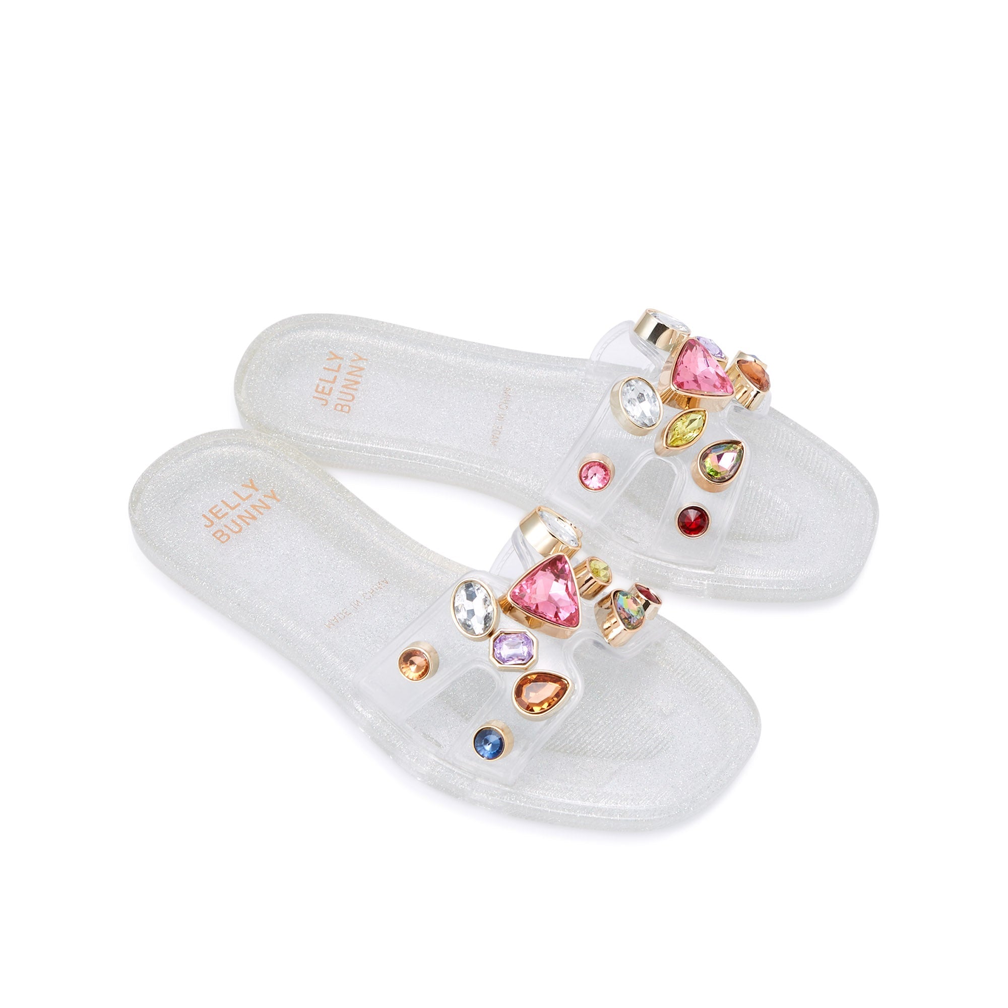 Mini Donna Flat Sandals Glitter Multi