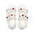 Picotee Big Crystal Flats Sandals Shoes White