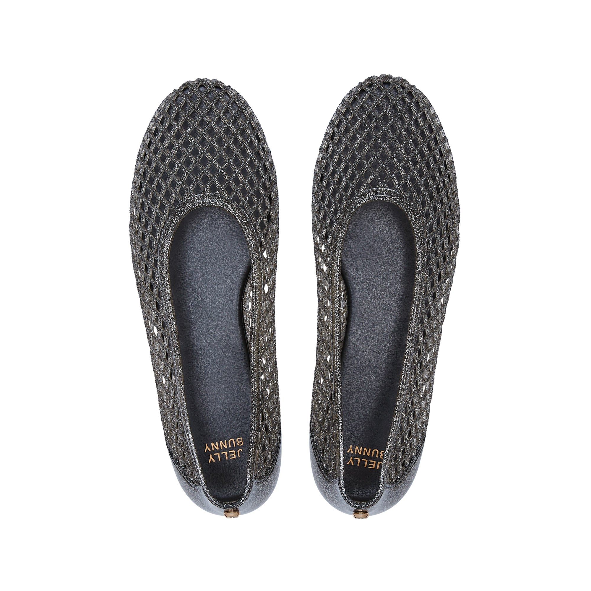Melanie Flat Ballerinas Glitter Black