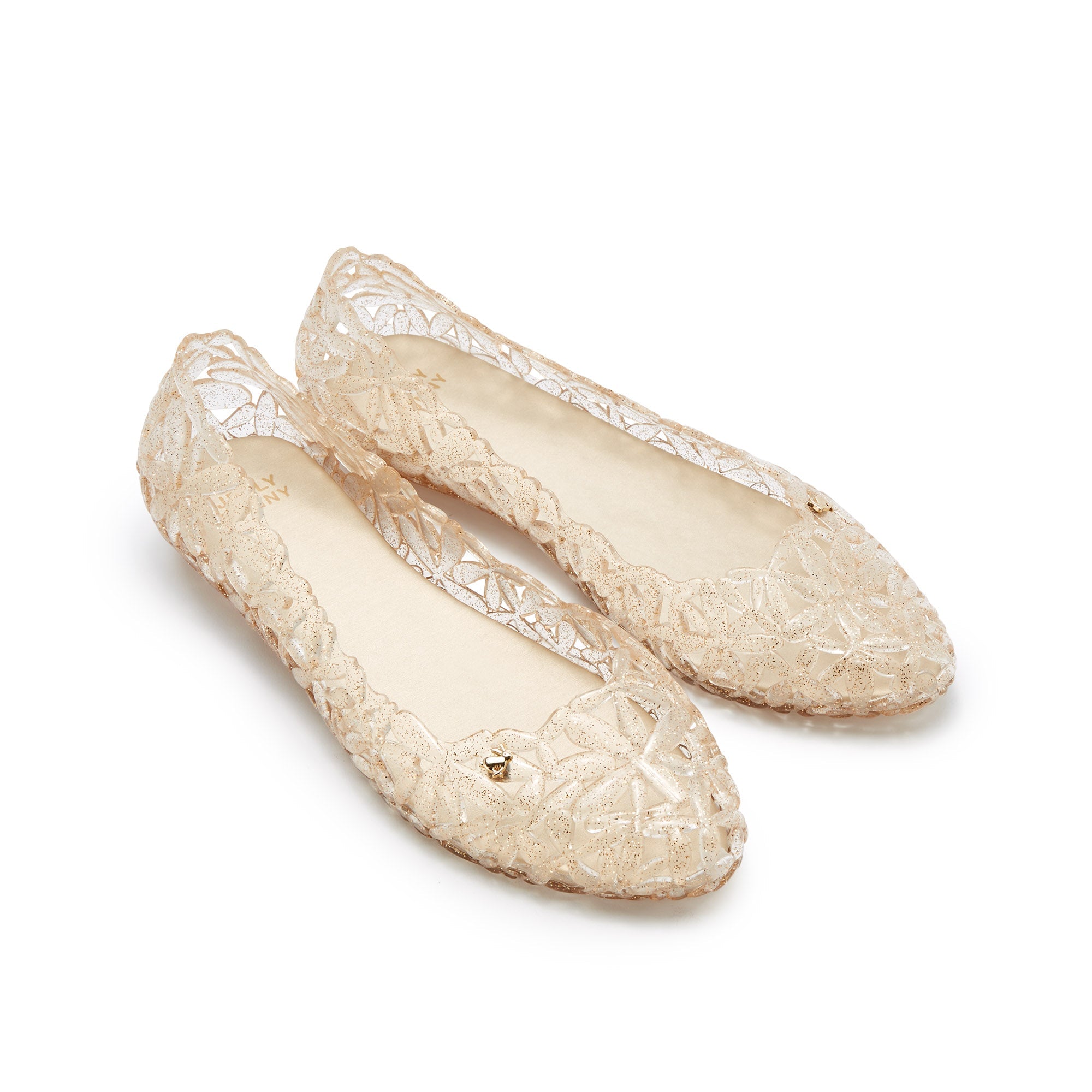 Morgana Glitter Flat Ballerinas Pink