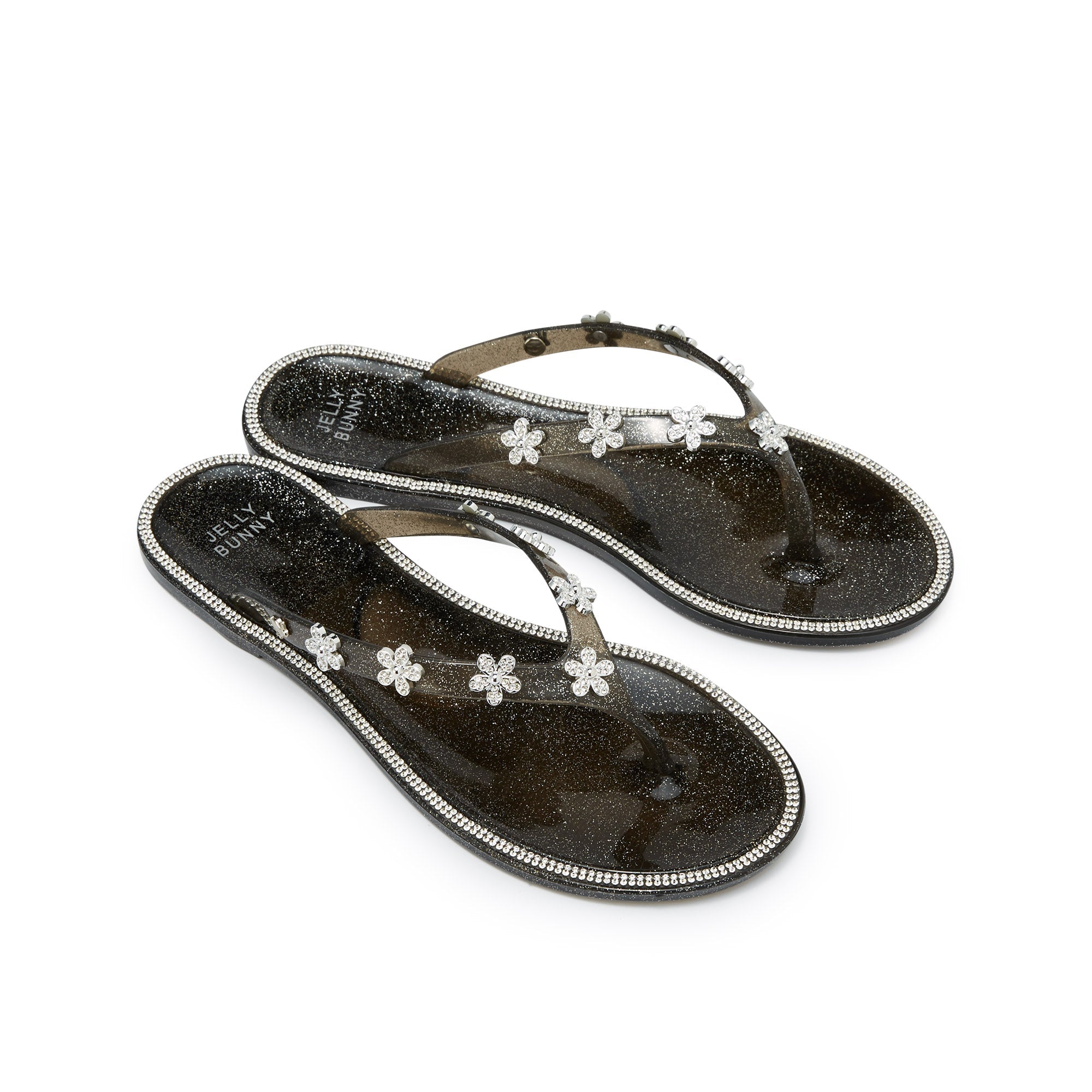 Elena Willa FlipFlop Glitter Black
