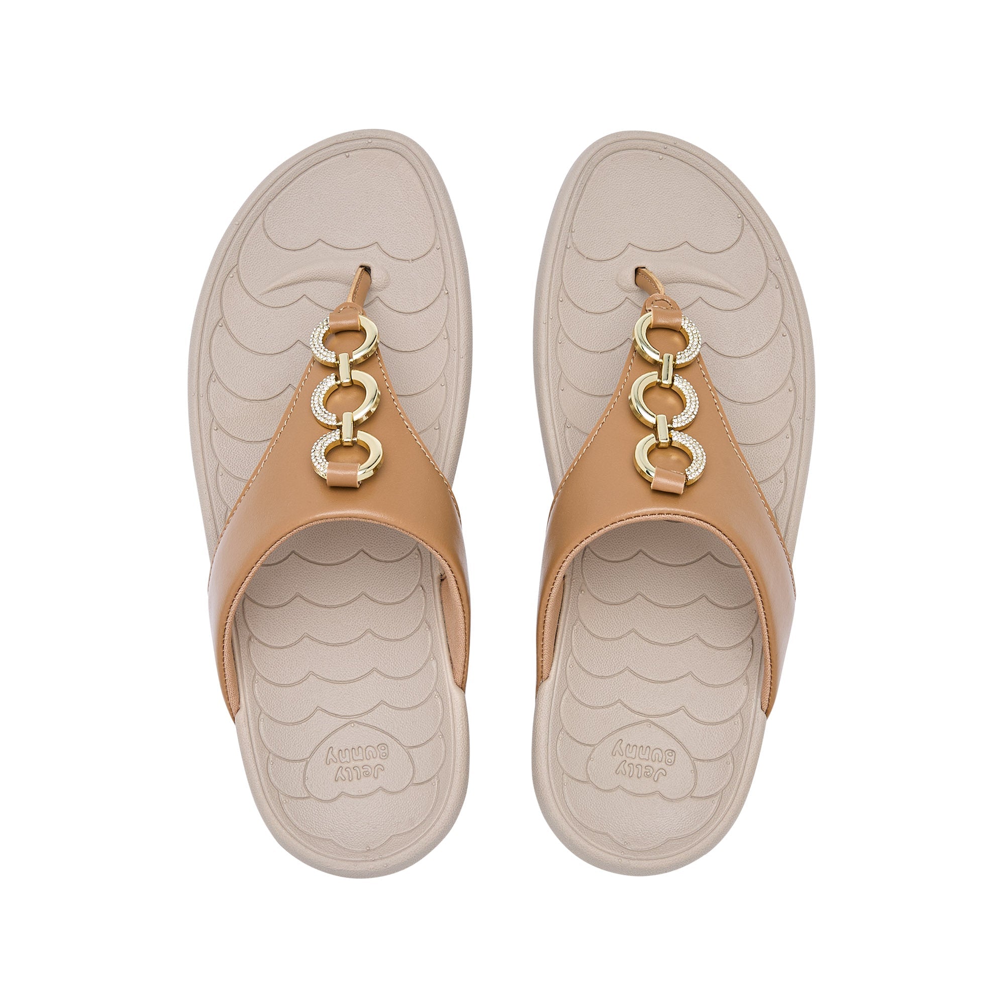 Bunny Soft Flip Flops Brown