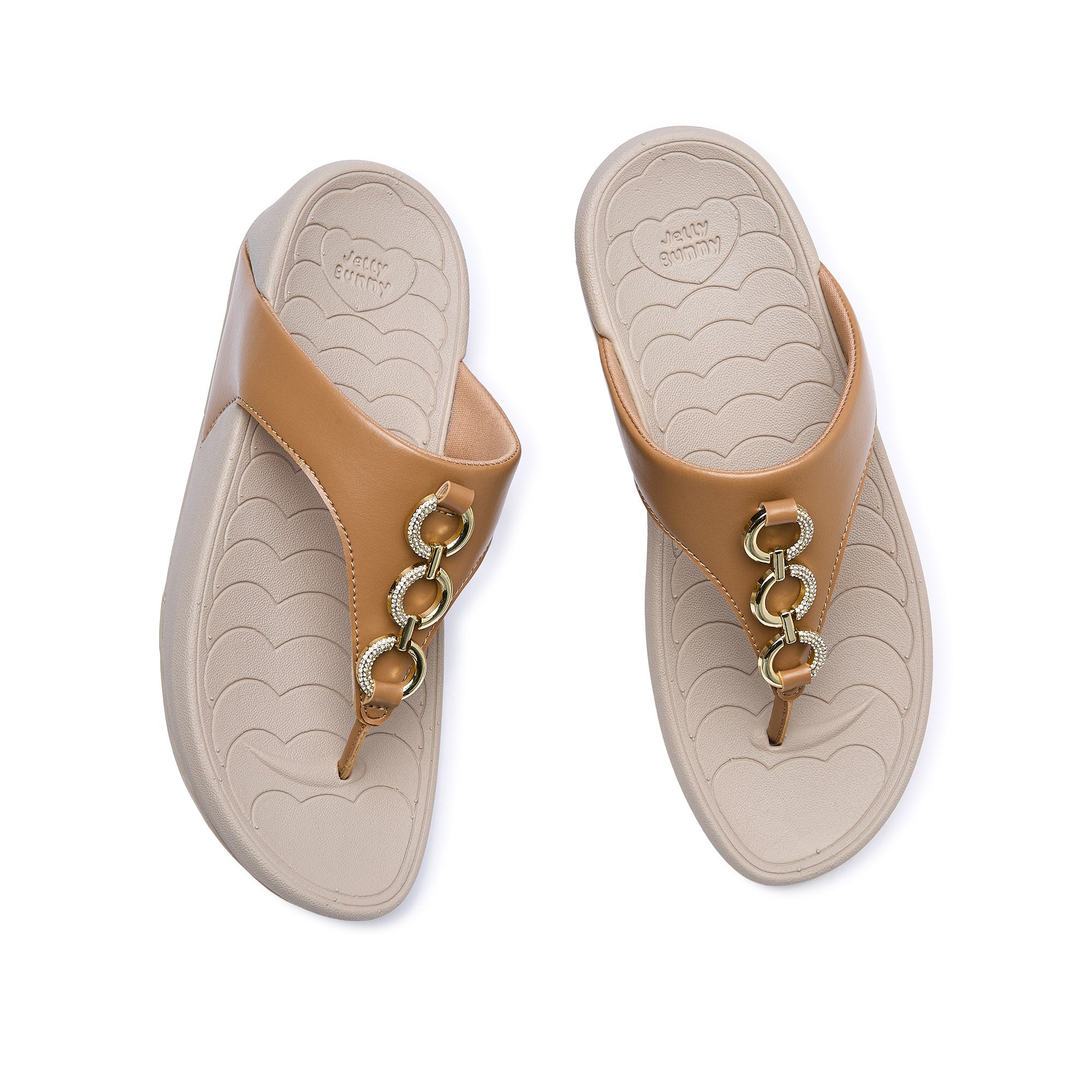 Bunny Soft Flip Flops Brown