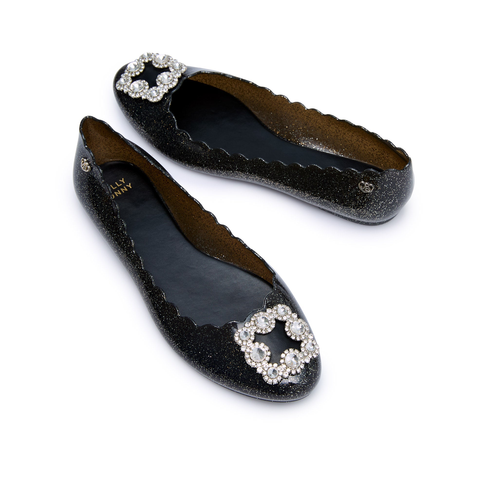 Sophie Clara Ballerinas Glitter Black
