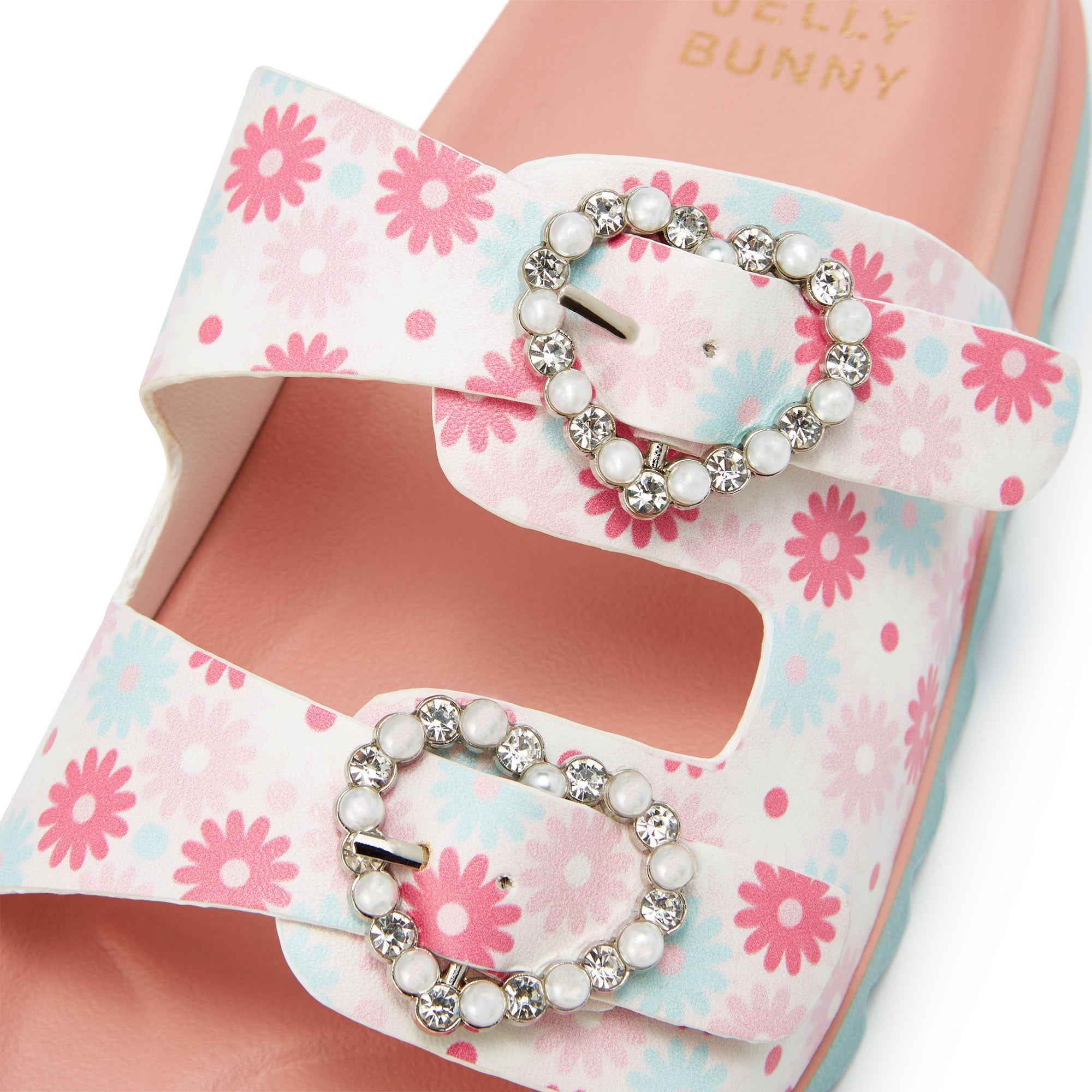 Mini Sandal Crys Heart Flat Sandals For Girls Pink