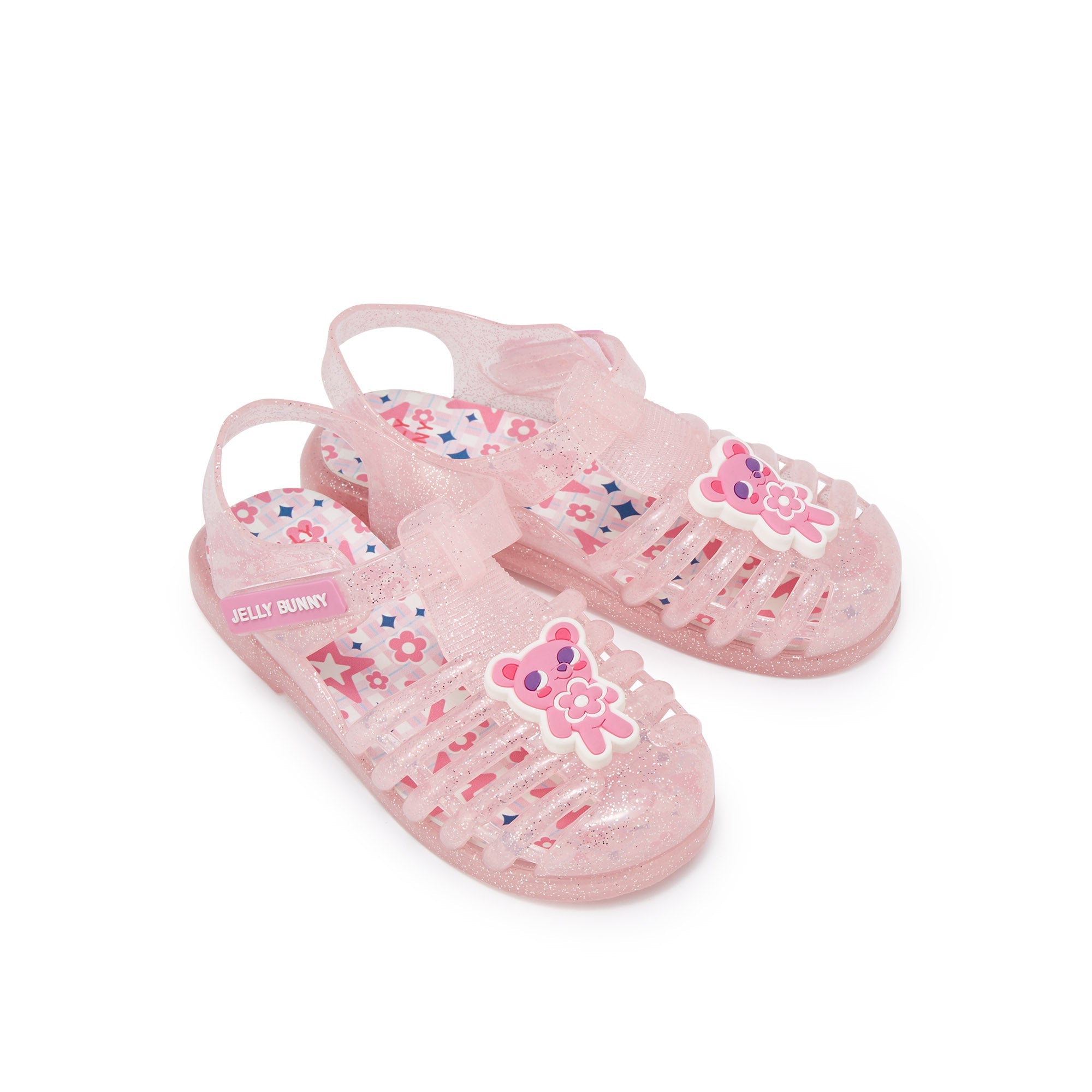 Unicorn The Star Flat Sandals For Girls Dark Pink