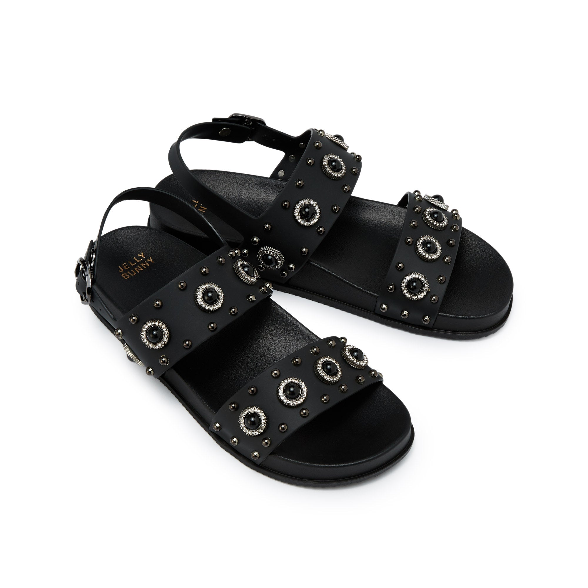Kadi Gianna Flat Slingbacks Black