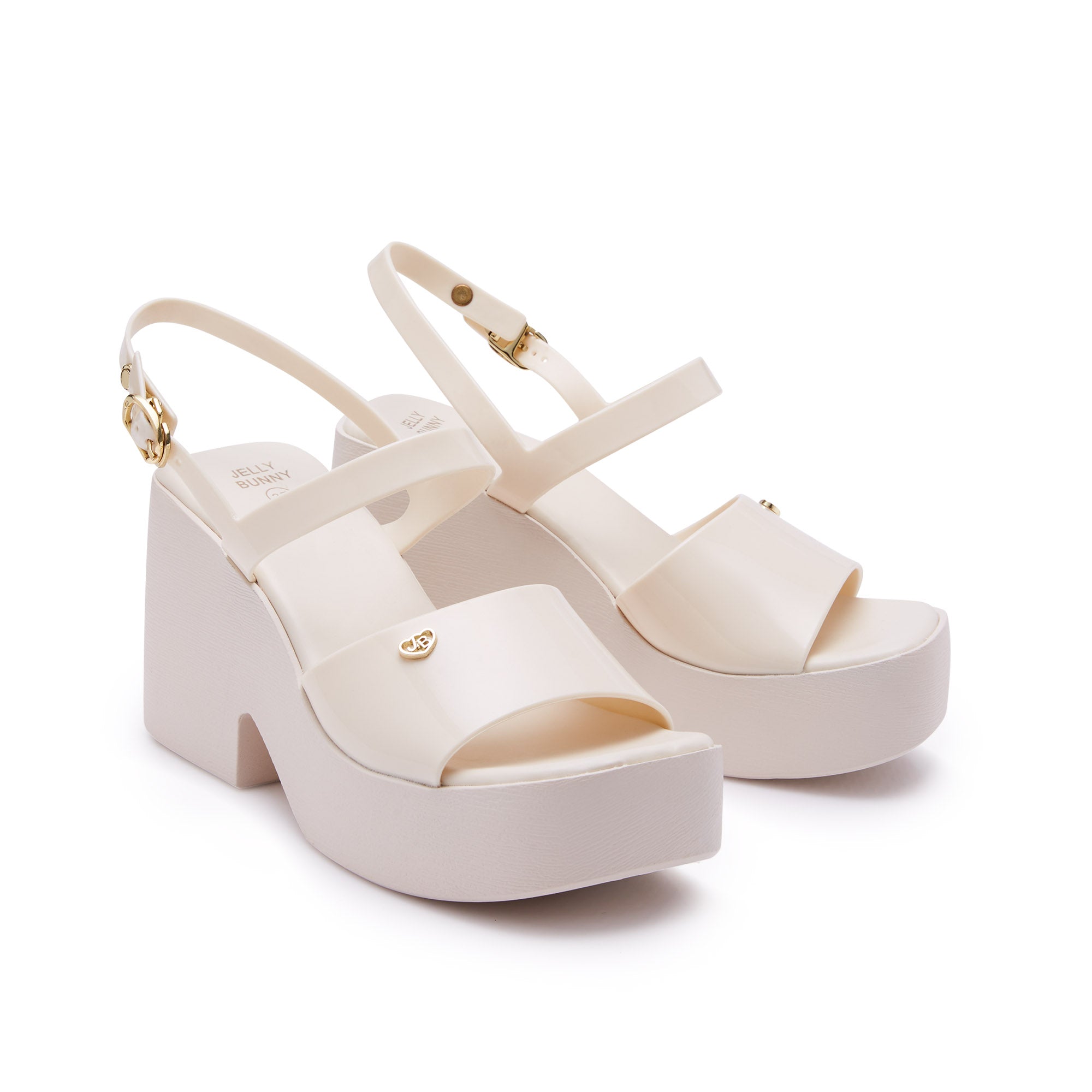 Yuno Platform Heels Ivory