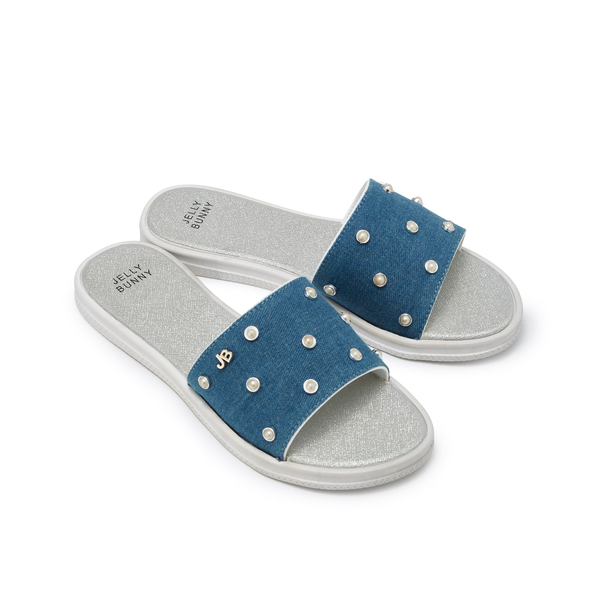 Julius Flat Sandals Silver