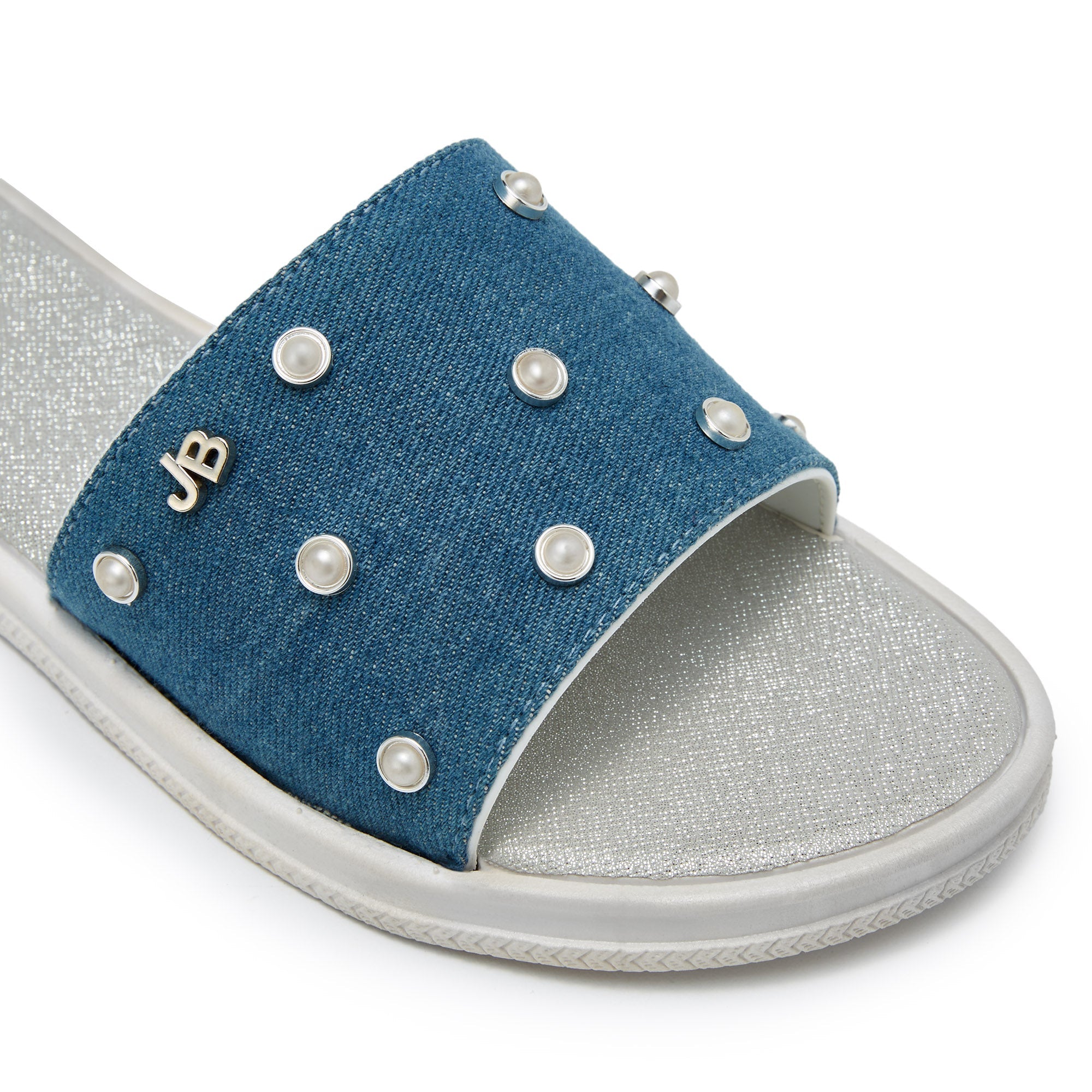 Julius Flat Sandals Silver