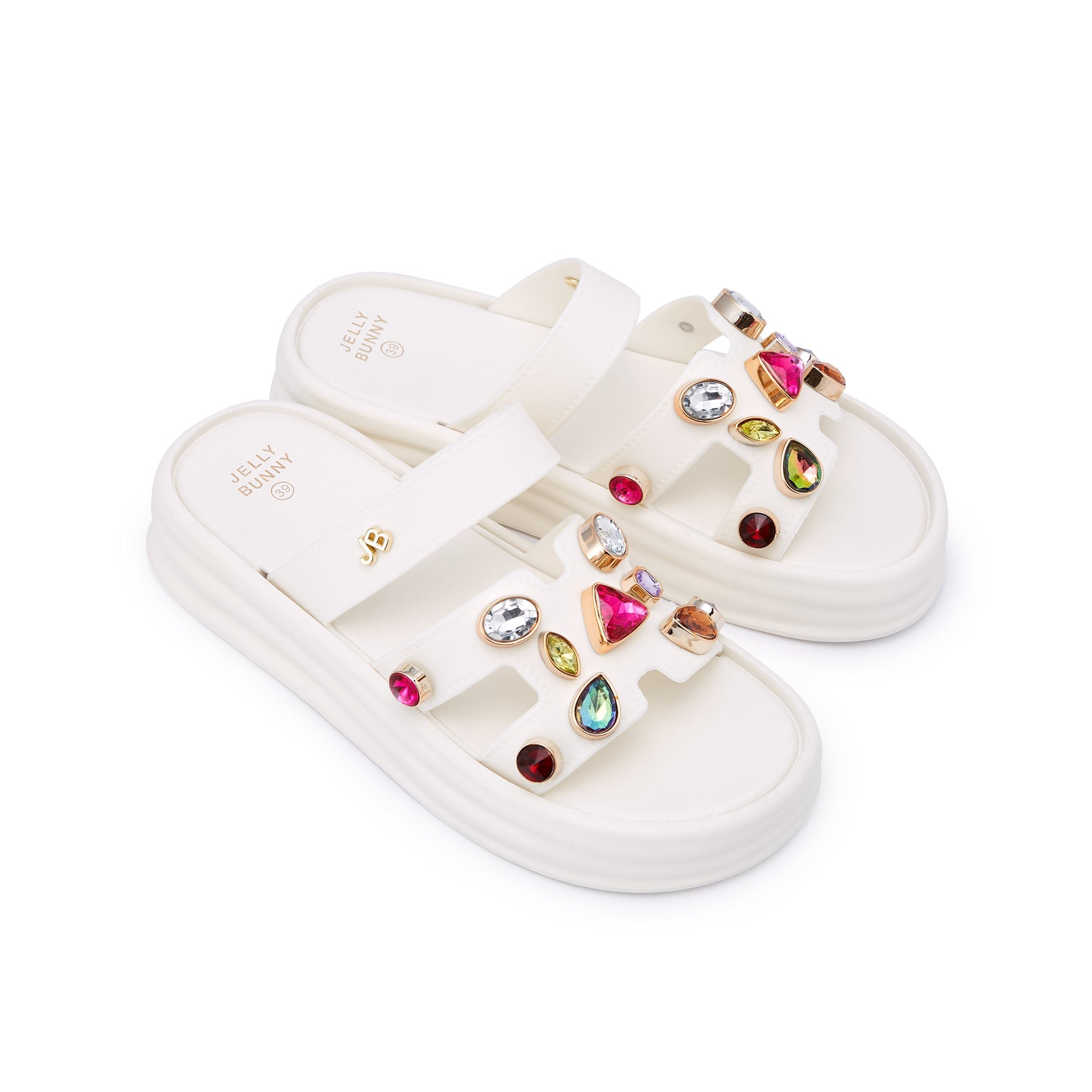 Suzana Flat Sandals Ivory